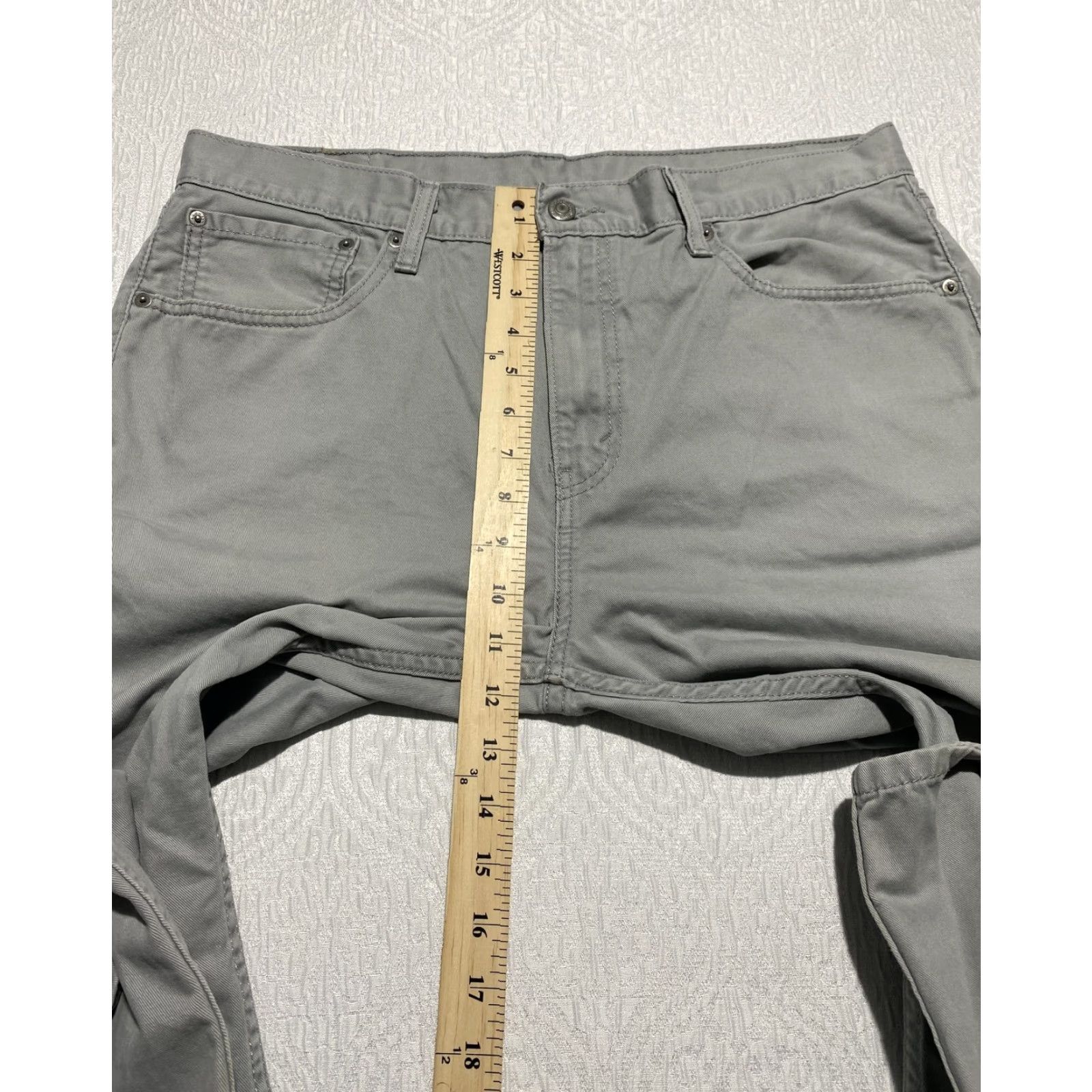 Levi's Levis 508 Pants Mens 34x32 Gray Straight Leg Casual Classic Size US 34 / EU 50 - 6 Thumbnail