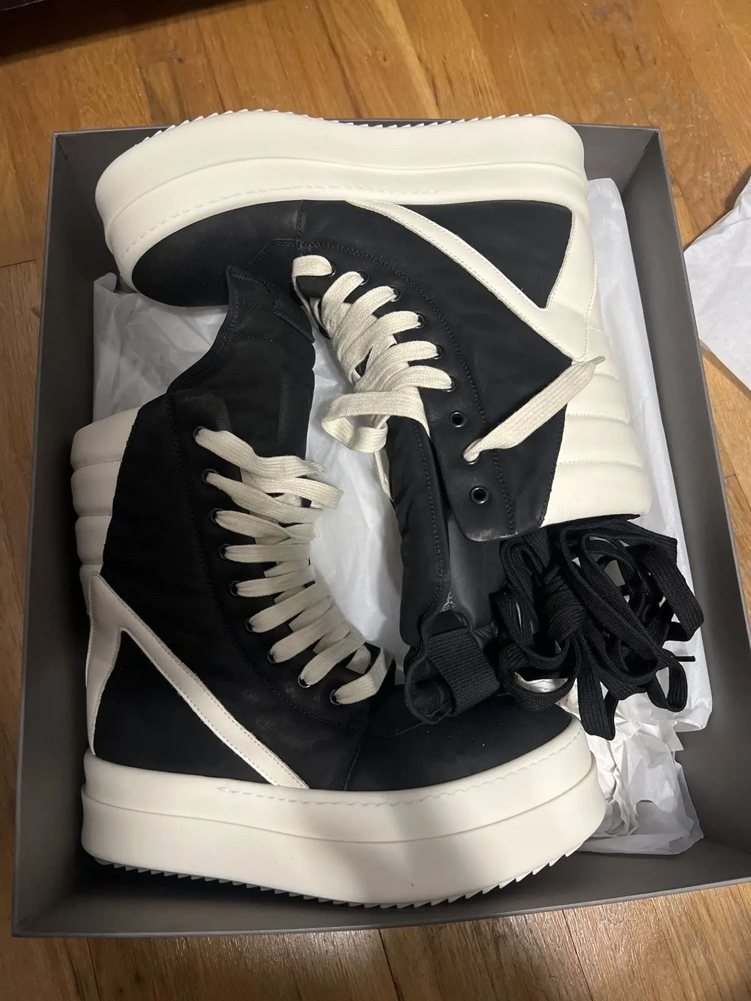 Rick Owens Mega Bumper Geobasket Triple Black - 41 | Grailed