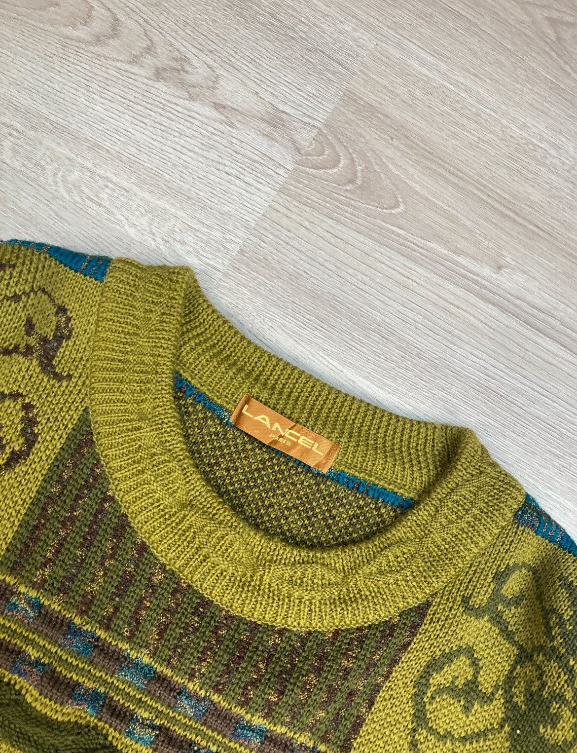 Japanese Brand × Lancel × Vintage Vintage Lancel sweater wool style coogi made in Japan Size US L / EU 52-54 / 3 - 5 Thumbnail