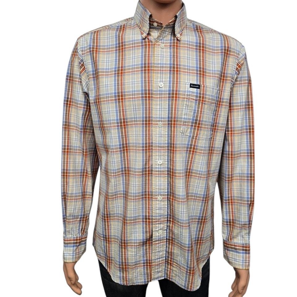 Faconnable FACONNABLE Shirt Men M Classic Multicolor Plaid Button down Size US M / EU 48-50 / 2 - 3 Thumbnail