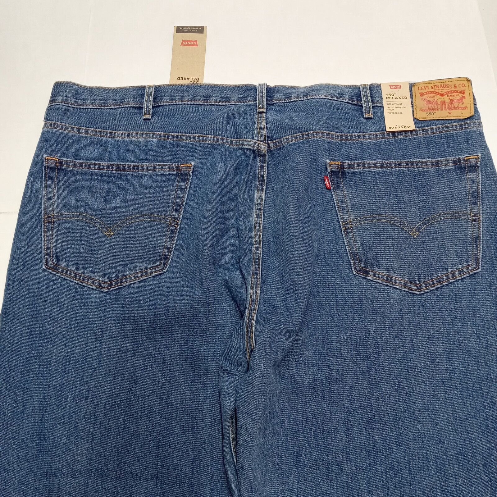Levi's Levi's 550 Relaxed Jeans Men’s Size 50x28 Big & Tall Blue Size US 44 / EU 60 - 8 Thumbnail