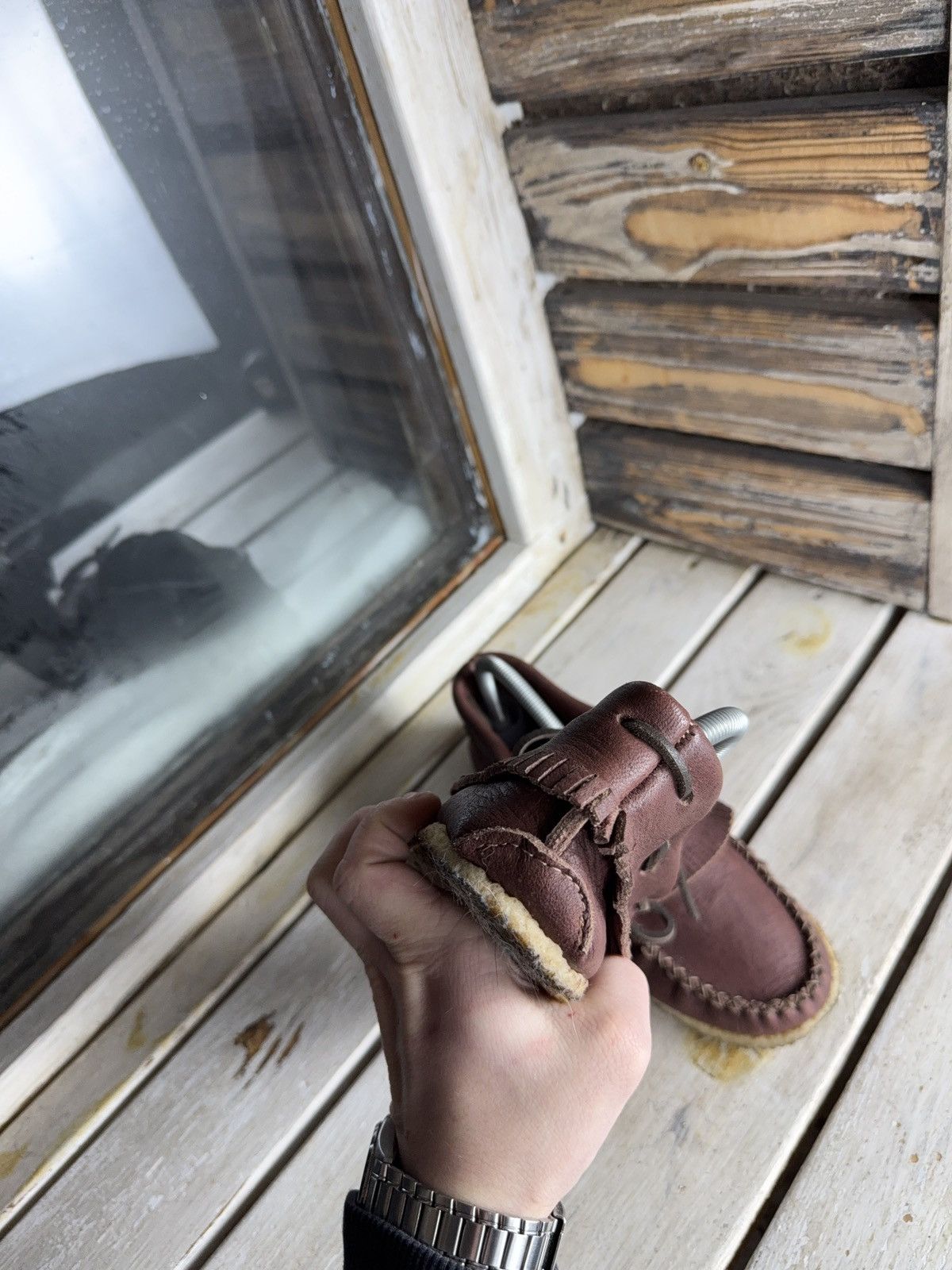 Japanese Brand Avant Garde Y2K Laurentian Chief Leather Moccasins Canada Size US 8 / EU 41 - 13 Thumbnail