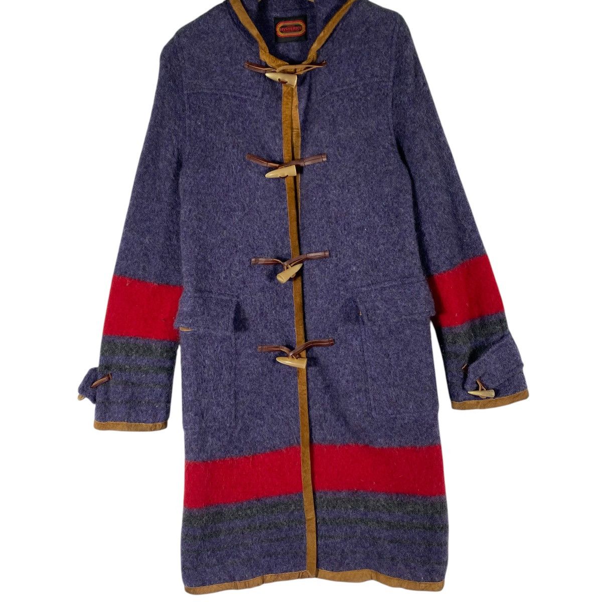 Hysteric Glamour × Japanese Brand Vintage Hysteric Glamour Hoodie Wool Long Jacket Button Size ONE SIZE - 4 Thumbnail