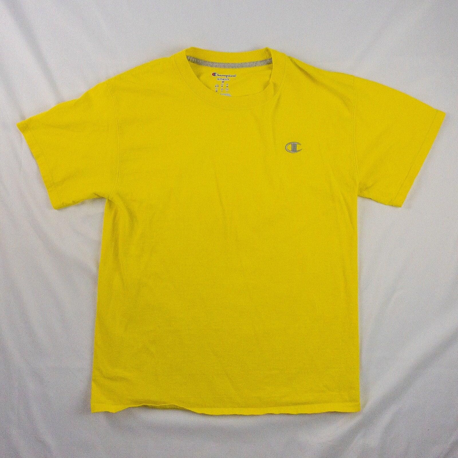 Champion Champion Vintage Yellow Tee Shirt Mens Small Womens Medium Size US M / EU 48-50 / 2 - 1 Thumbnail