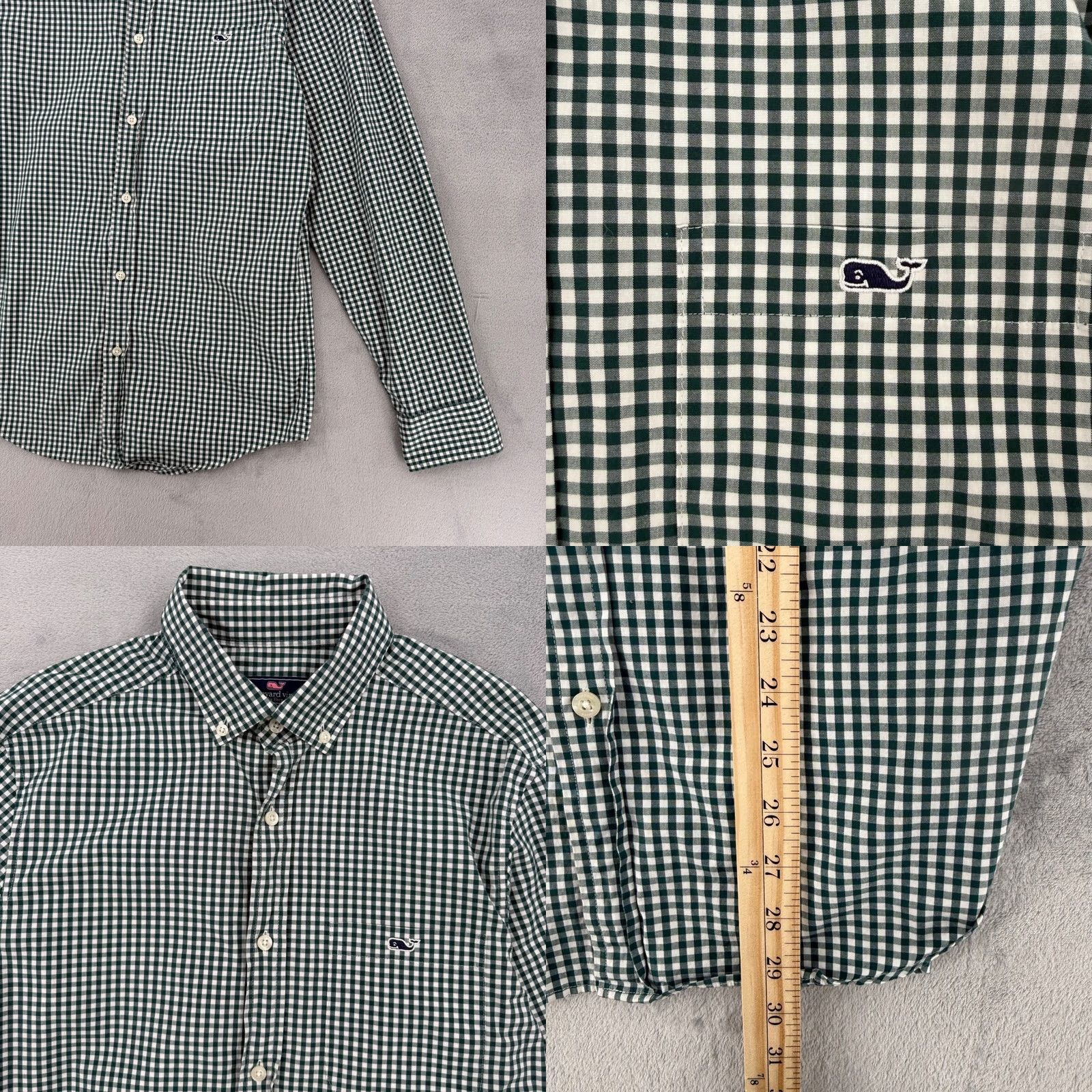 Vineyard Vines Vineyard Vines Classic Fit Trucker Shirt Green Mens S Size Button Down - Preppy Size US S / EU 44-46 / 1 - 9 Thumbnail