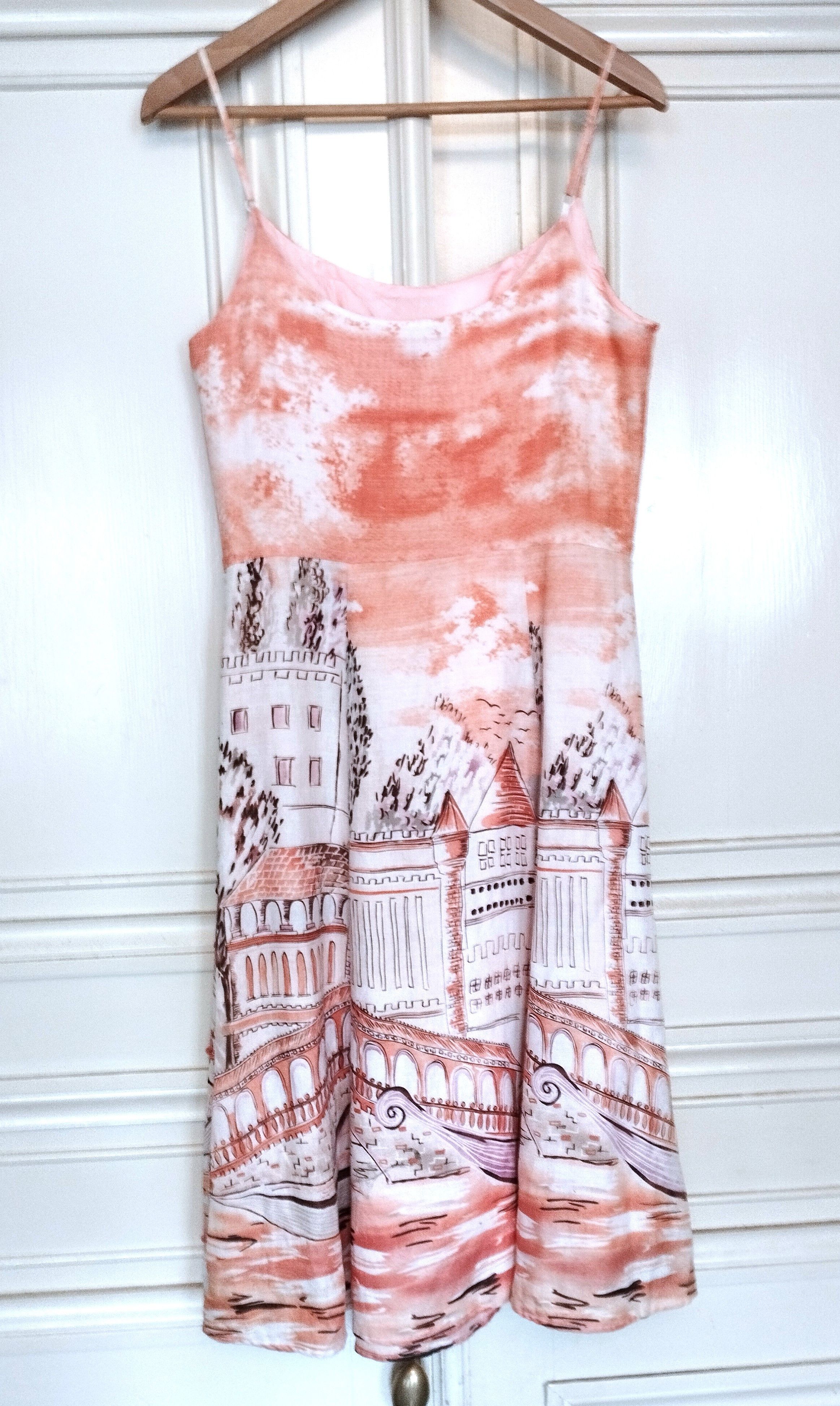 Designer René Derhy Robe Lin Venise TM/L Size M / US 6-8 / IT 42-44 - 2 Thumbnail