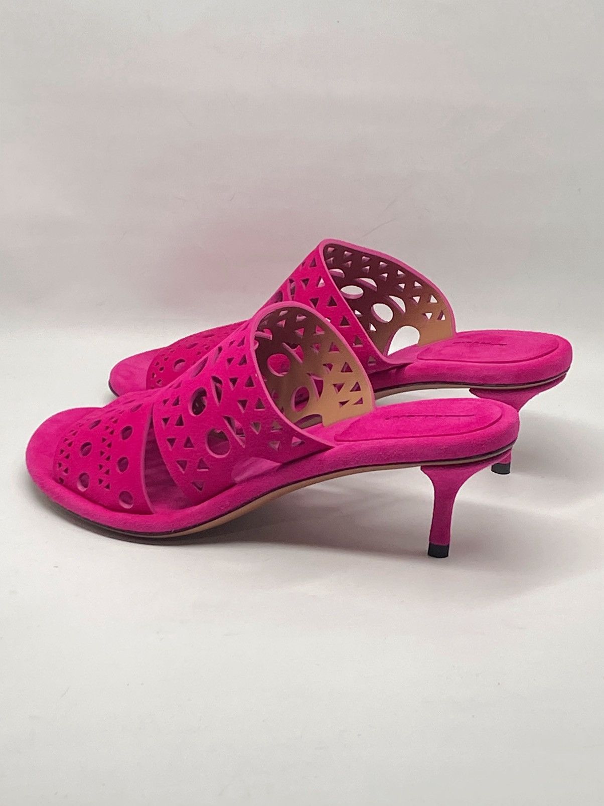 Alaia Alaia 55MM Perforated Leather Mules size 38 Size US 8 / IT 38 - 6 Thumbnail