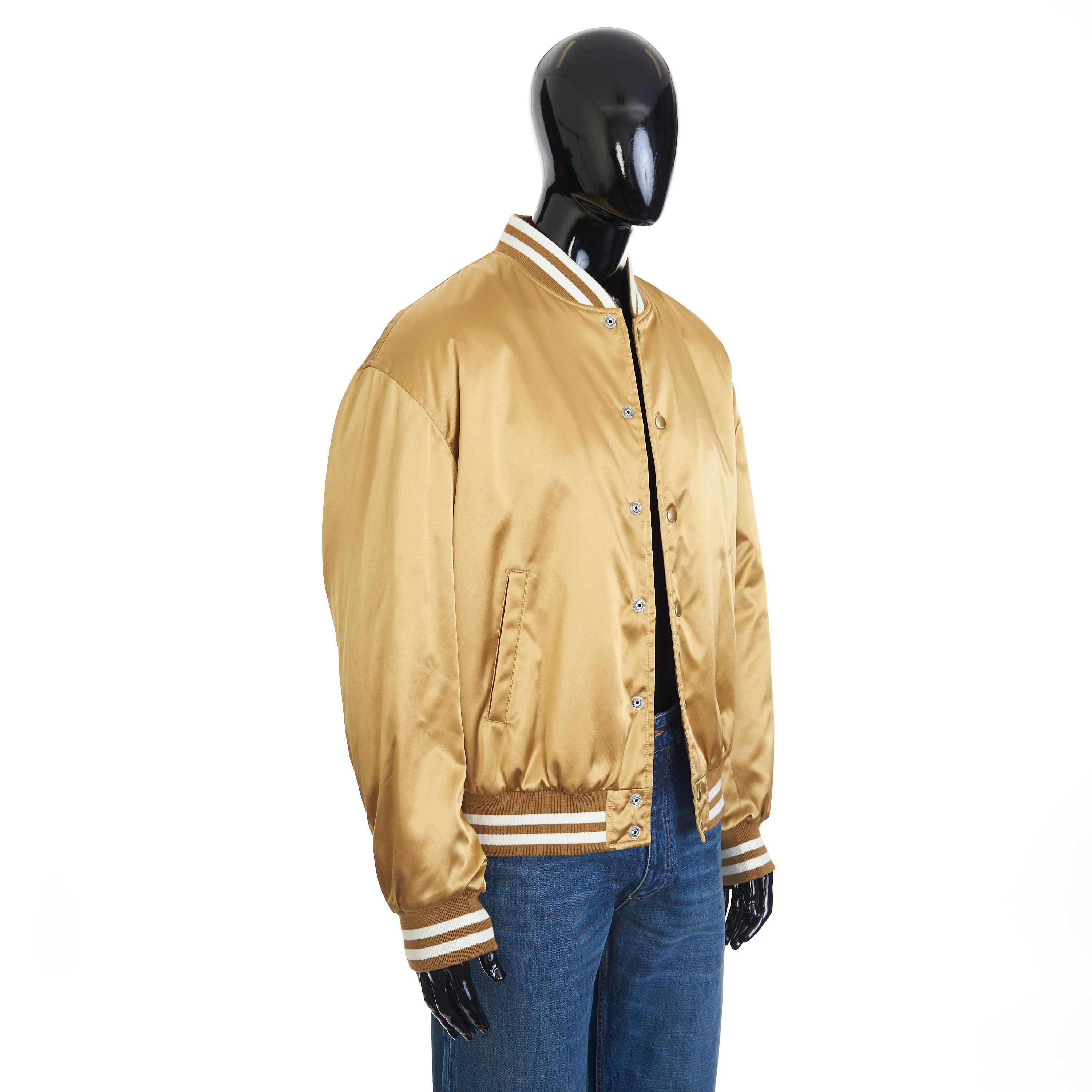 Celine Embroidered Tiger Teddy Jacket In Gold Satin-finish Nylon Size US M / EU 48-50 / 2 - 8 Thumbnail