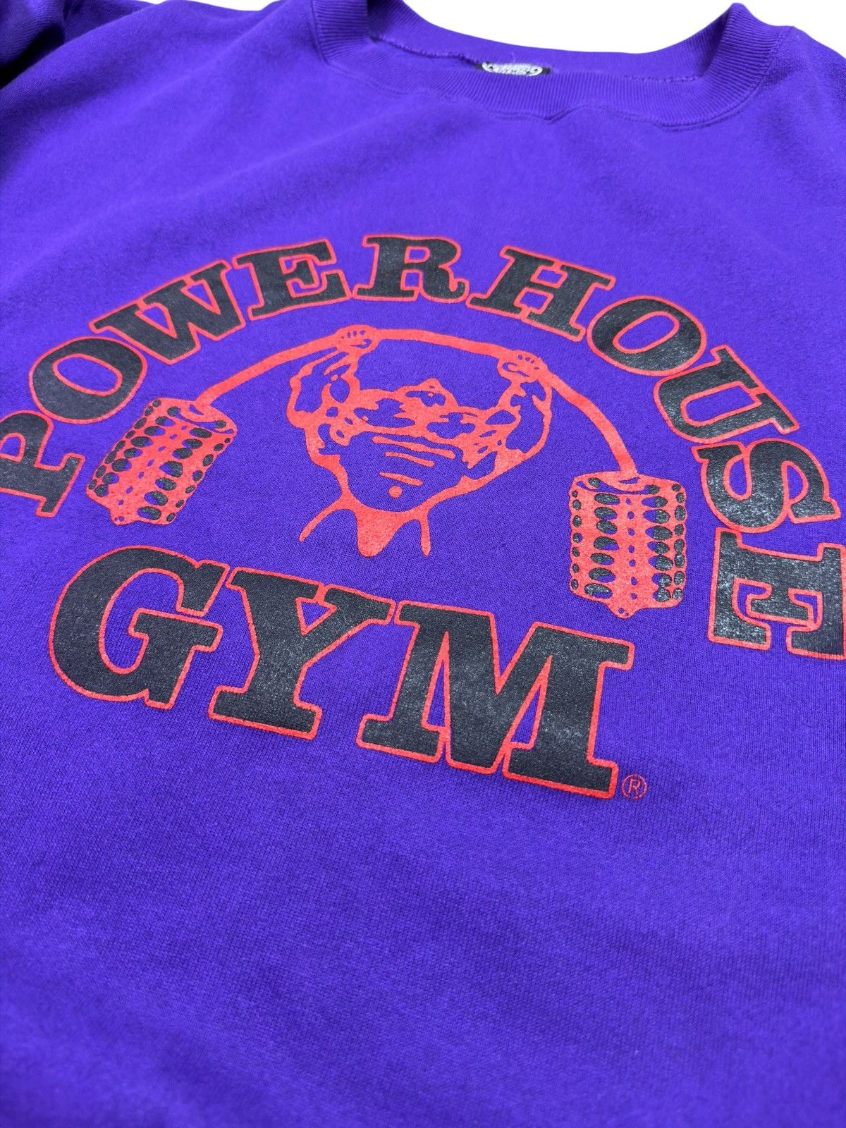 Vintage *RARE* VINTAGE 90s POWERHOUSE GYM SWEATER BODYBUILDING Size US M / EU 48-50 / 2 - 8 Thumbnail