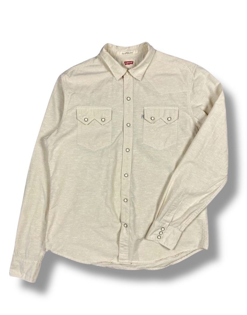 Levi's Vintage Levi’s Western Button Up Shirt Size US L / EU 52-54 / 3 - 1 Thumbnail