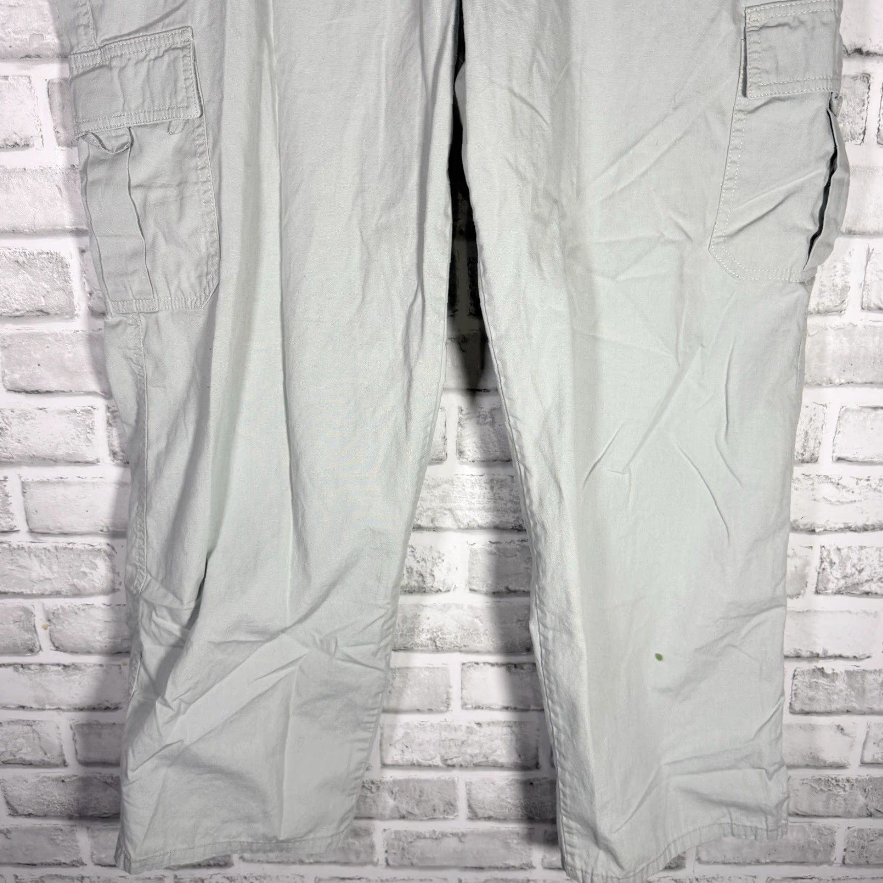 Vintage SANTORYO Cargo Pants 100% Cotton Drawstring Gray Unisex Adults Size 38 Inseam 28" Regular Test? Size US 38 / EU 54 - 3 Thumbnail