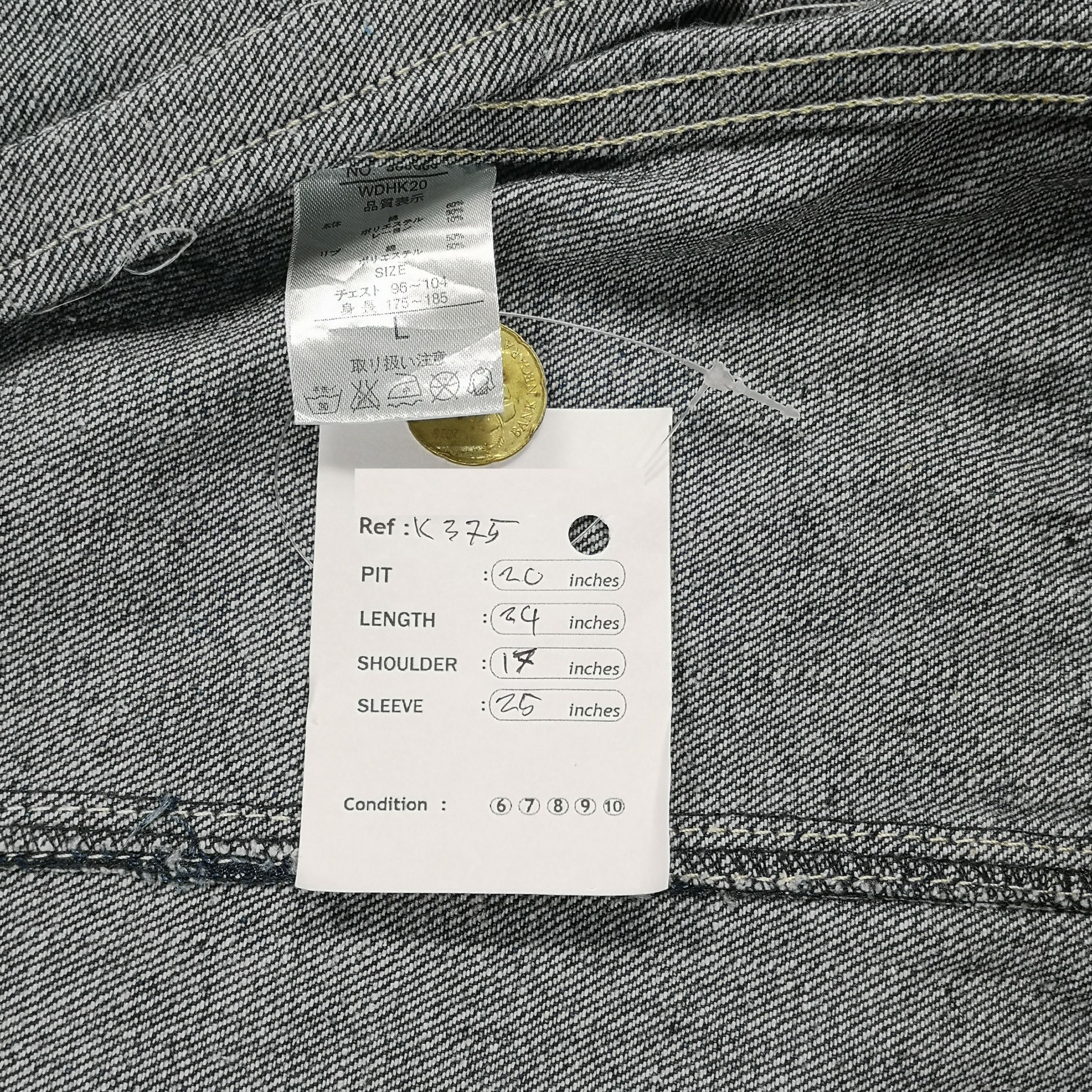 Japanese Brand Japanese Brand Jungle Storm Blue Denim Trucker Jacket Size US M / EU 48-50 / 2 - 8 Thumbnail