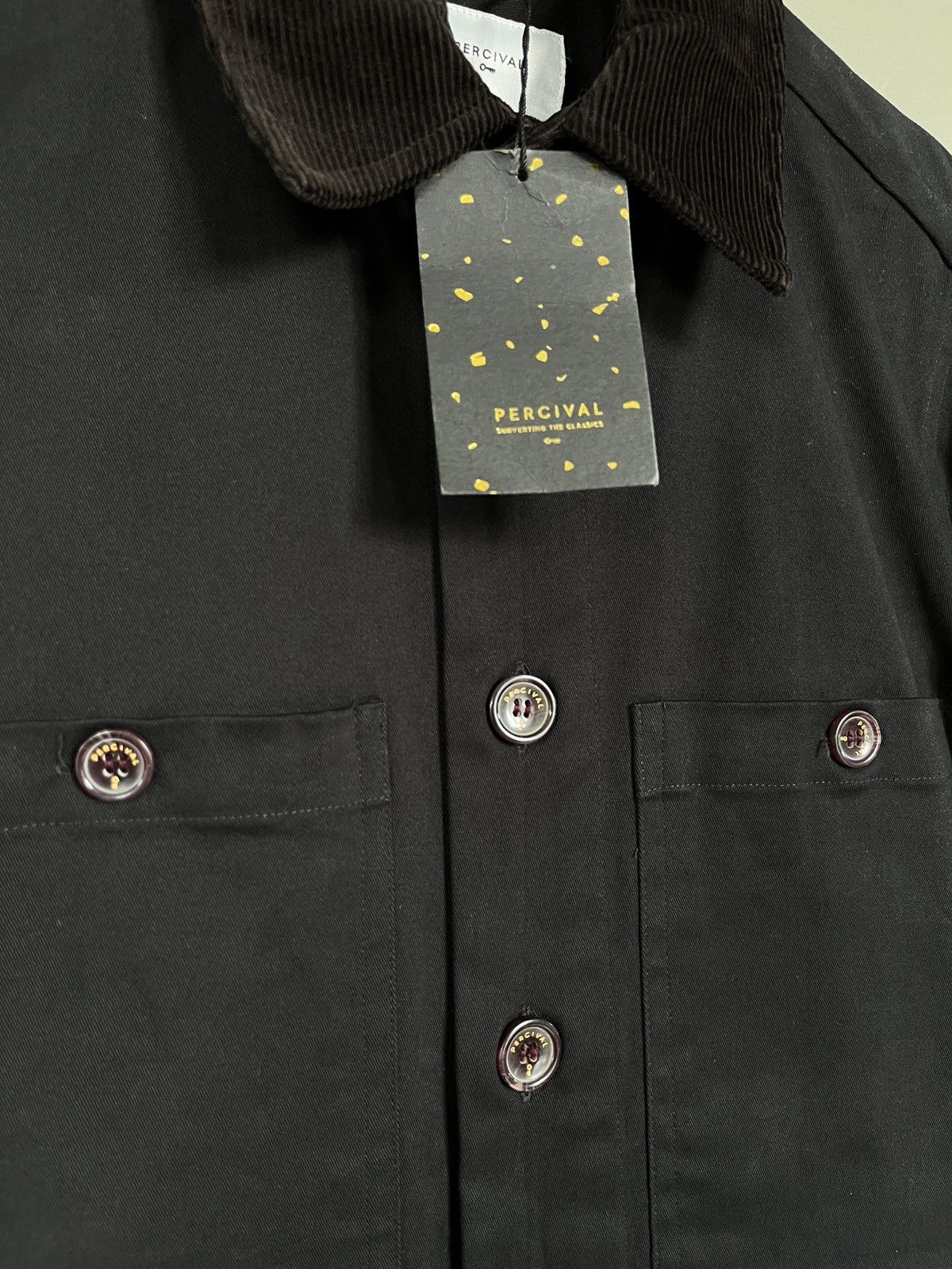 Percival Percival Twill Black Work Chore Jacket Size US M / EU 48-50 / 2 - 7 Thumbnail