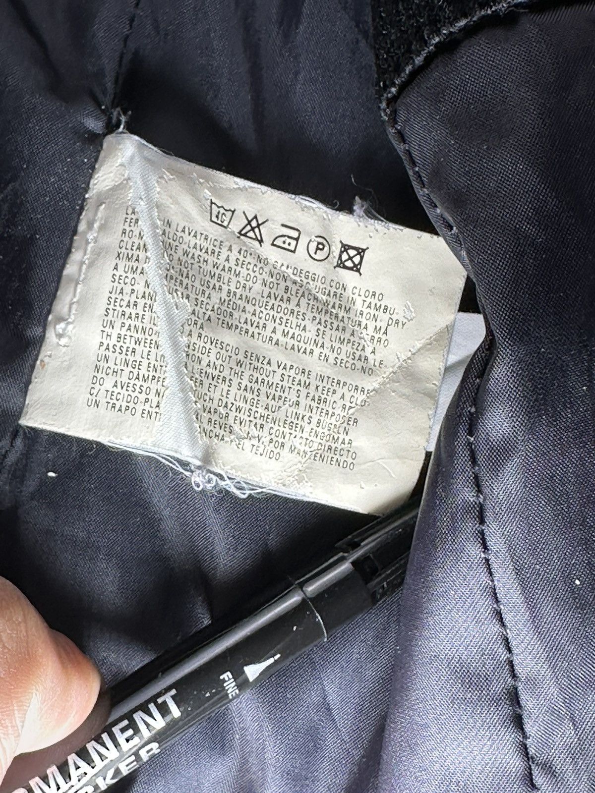 Emporio Armani Emporio Armani Black Corduroy Blazer Jacket Size 40R - 12 Thumbnail