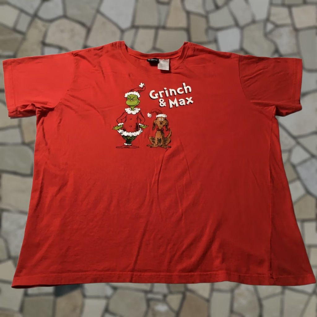 Vintage Dr. Seuss How the Grinch & MAX Stole Christmas T Shirt Size 2XL RED Size US XXL / EU 58 / 5 - 1 Thumbnail