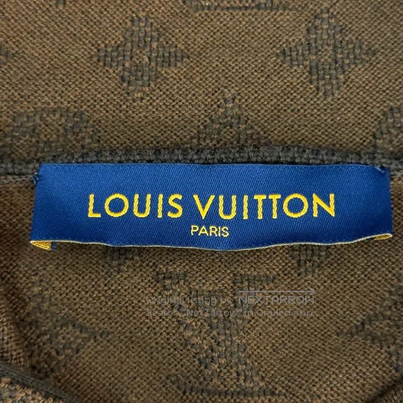 Louis Vuitton Louis Vuitton Brown wool hooded sweater with dark stripes Size US M / EU 48-50 / 2 - 5 Thumbnail