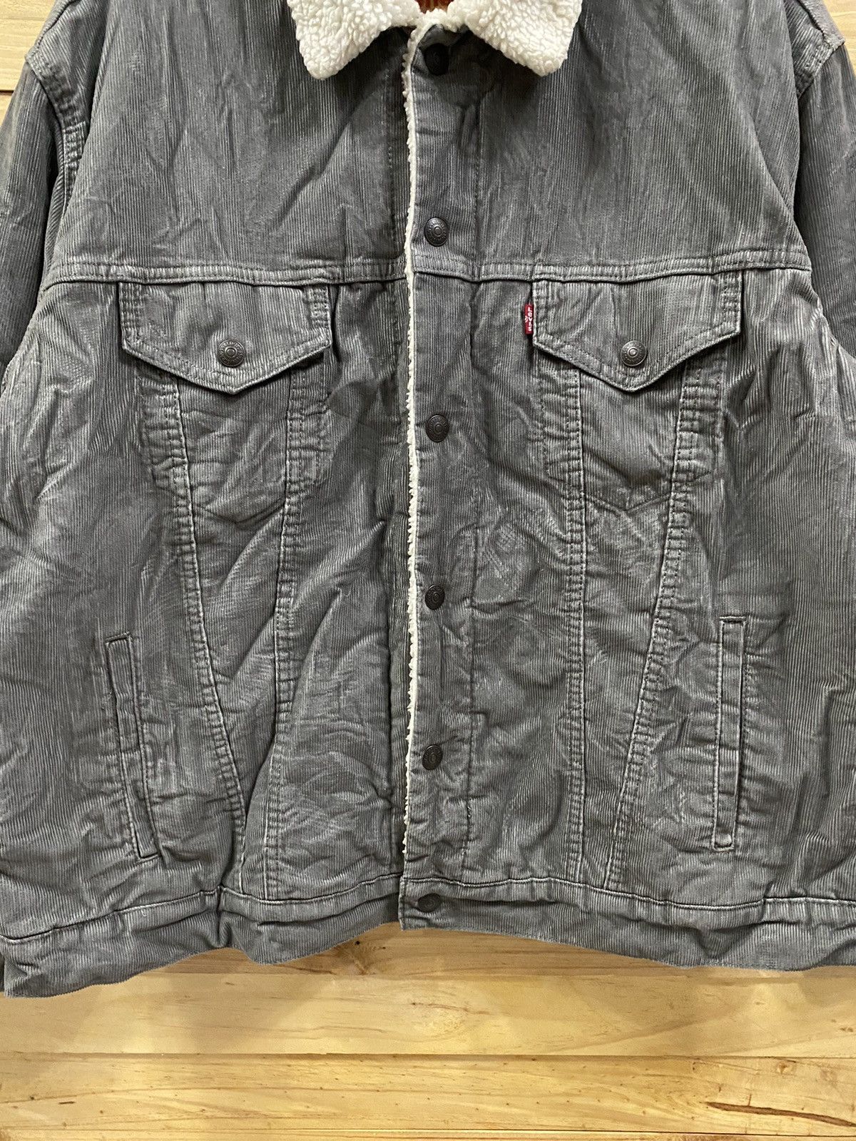 Levi's × Levi's Vintage Clothing LEVI’S corduroy sherpa collar trucker jacket Size US XXL / EU 58 / 5 - 3 Thumbnail