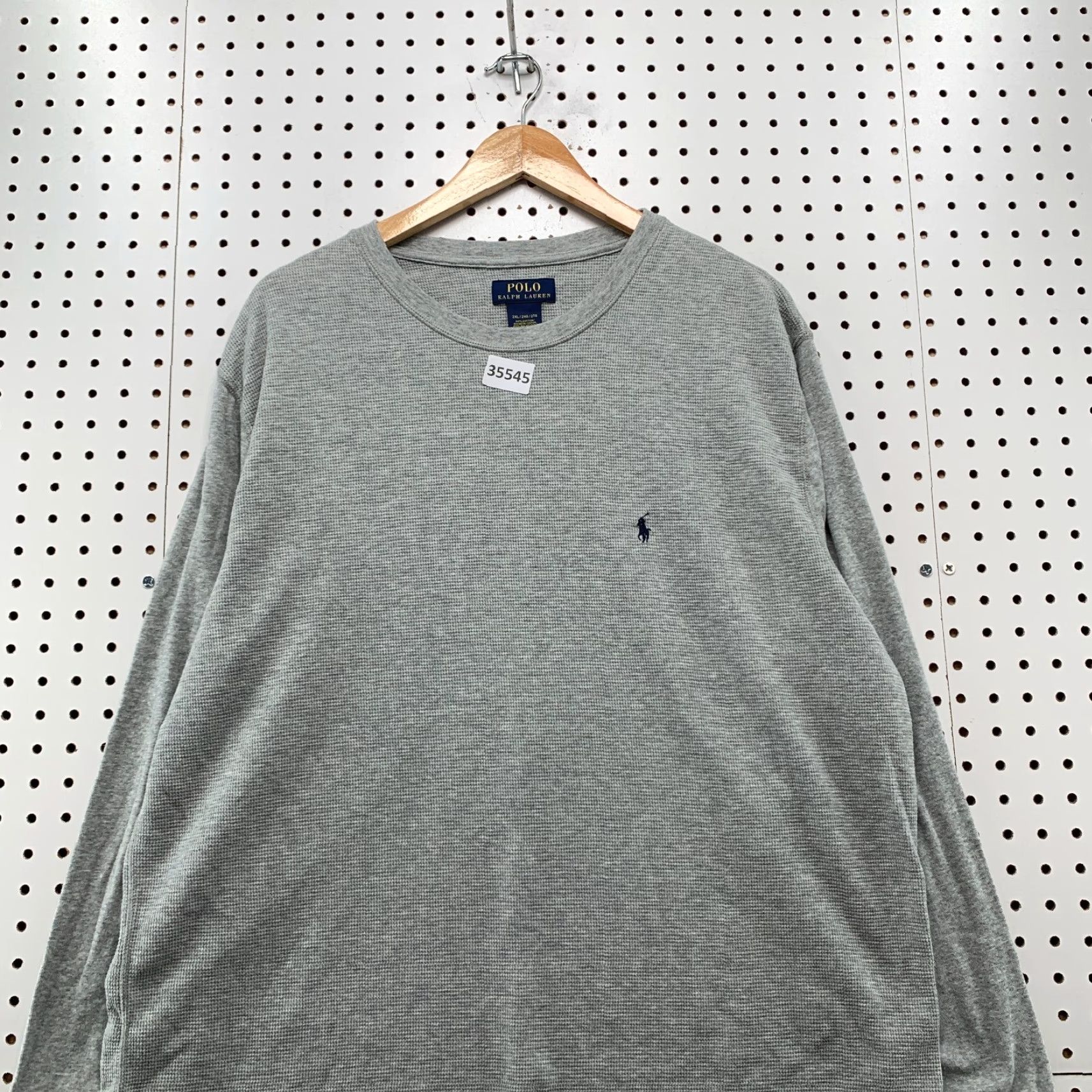 Polo Ralph Lauren Polo Ralph Lauren Thermal Shirt Mens 2XL Gray Long Sleeve Casual Shirt 2XL Mens Gray Thermal Polo Ralph Lauren Size US XXL / EU 58 / 5 - 2 Thumbnail