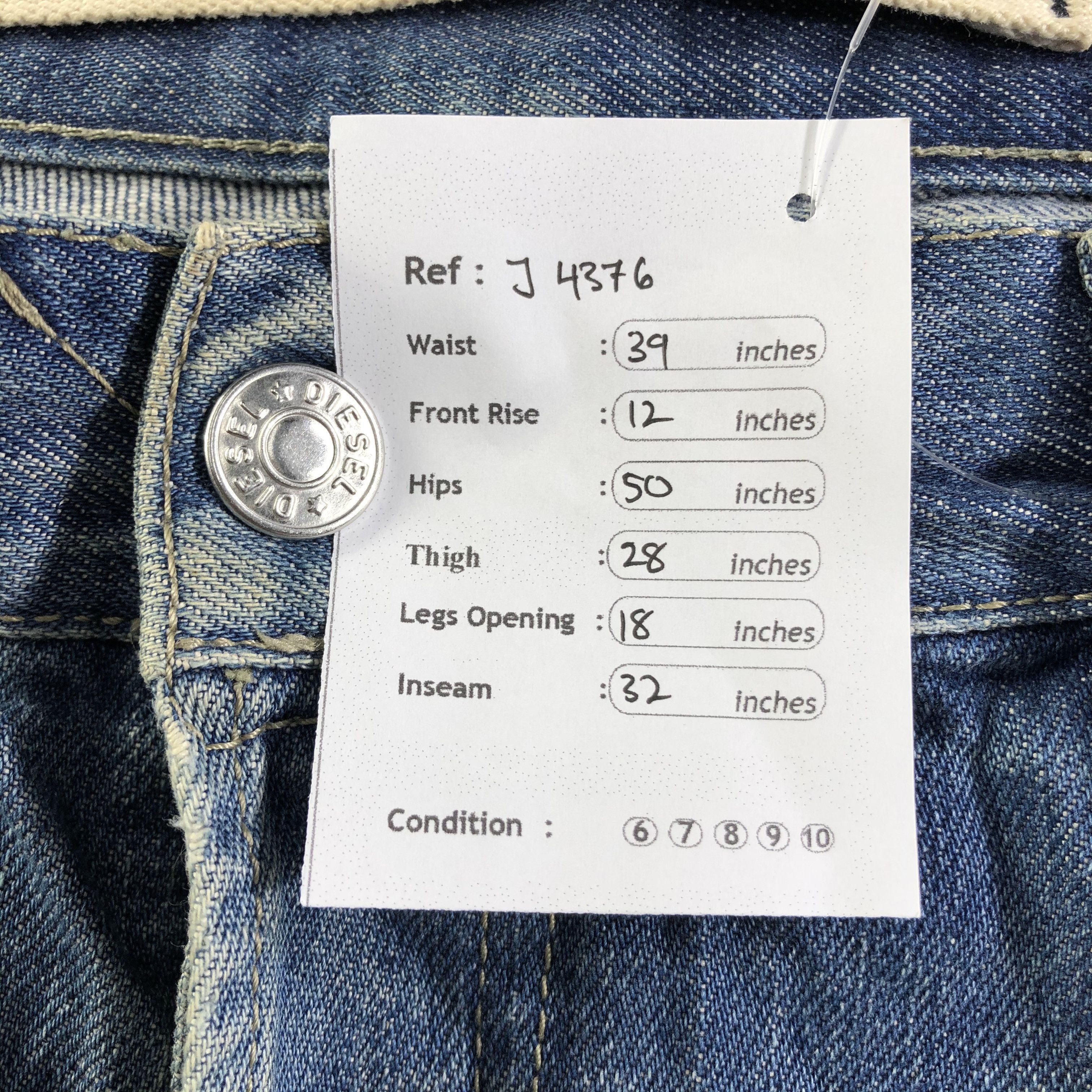 Diesel Vintage Diesel Industry Jeans-J4376 Size US 39 - 13 Thumbnail