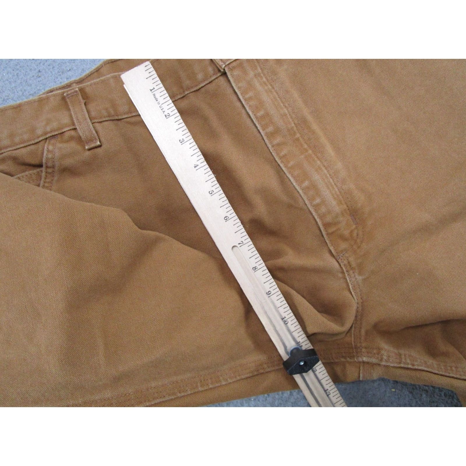 Carhartt VINTAGE Carhartt Work Dungaree Pants Brown Men’s 40x30 Canvas 5-Pocket Carpenter Logo 90s Grunge USA Mens Size US 40 / EU 56 - 6 Thumbnail