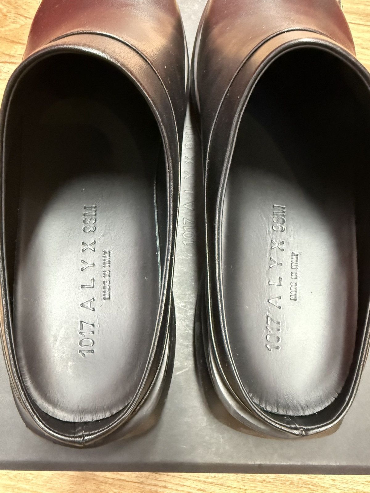 1017 ALYX 9SM 1017 ALYX 9SM Black Leather Mono Mule Shoes Slip On Size US 11.5 / EU 44-45 - 5 Thumbnail