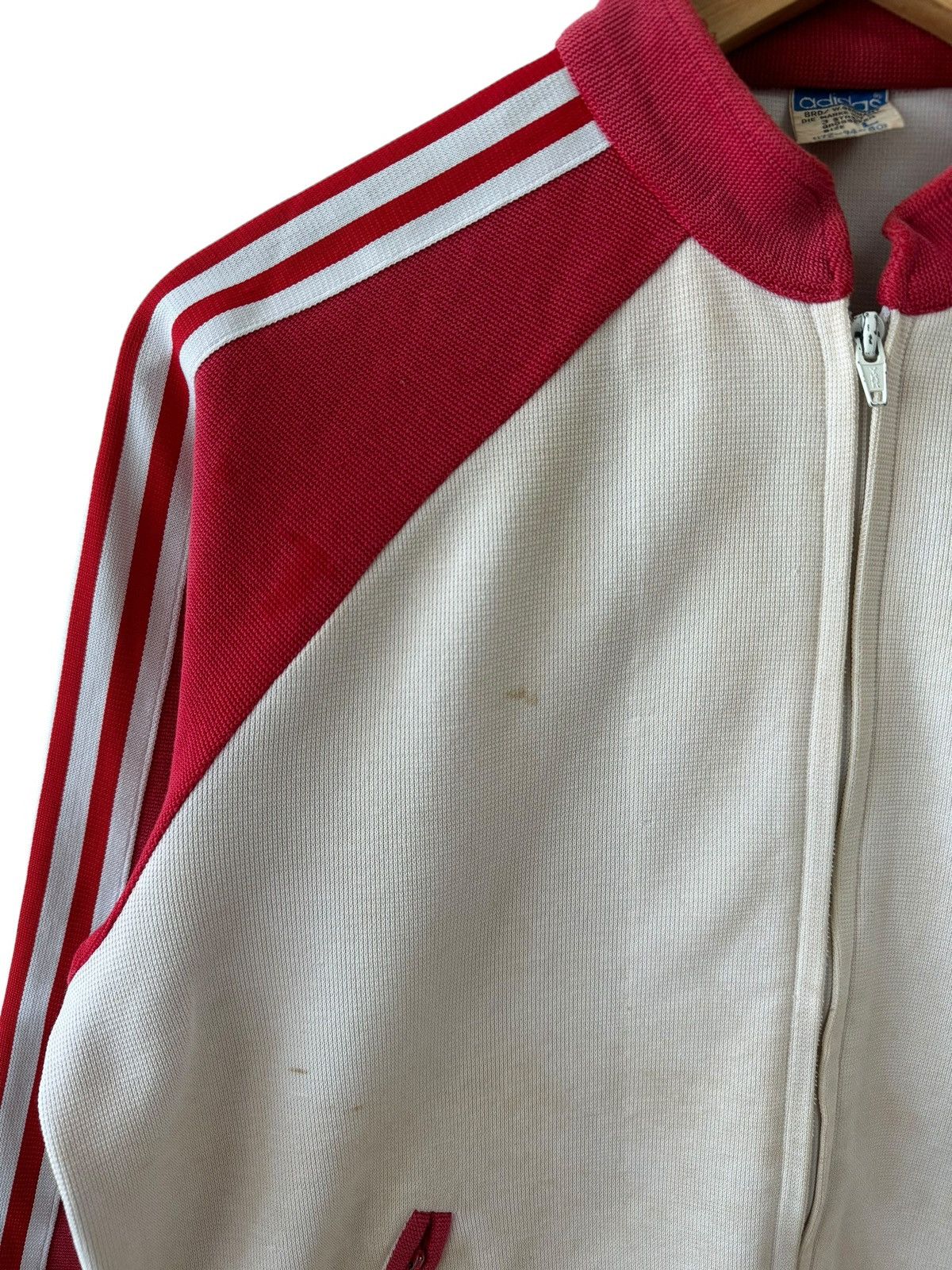 Adidas Vintage 80s adidas Red/White Tracktop Size US L / EU 52-54 / 3 - 7 Thumbnail