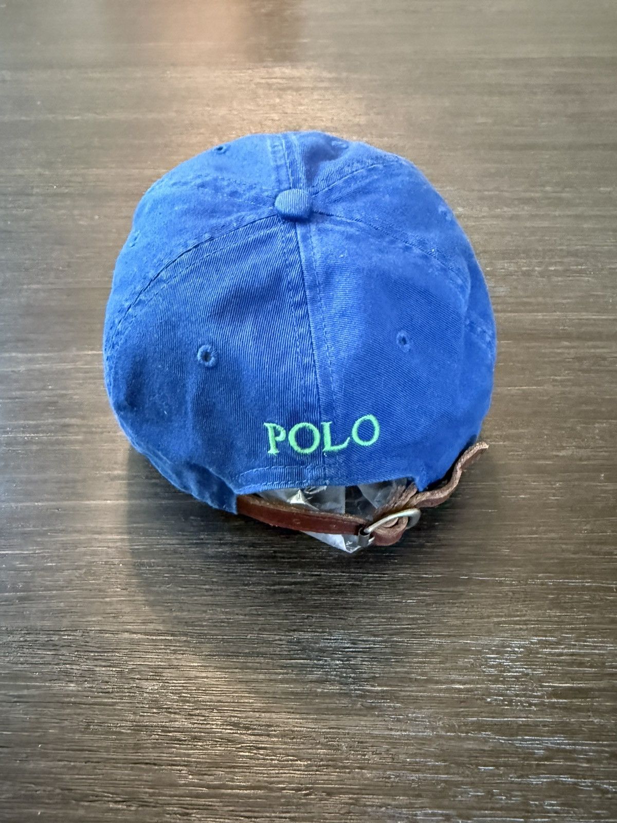 Polo Ralph Lauren Vintage Polo Ralph Lauren Blue Strapback Hat 90s Size ONE SIZE - 8 Thumbnail