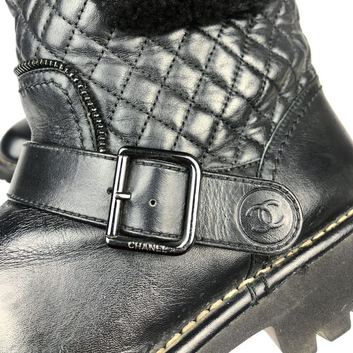 Chanel Chanel Karl Lagerfeld moto boots Size US 9 / IT 39 - 6 Thumbnail