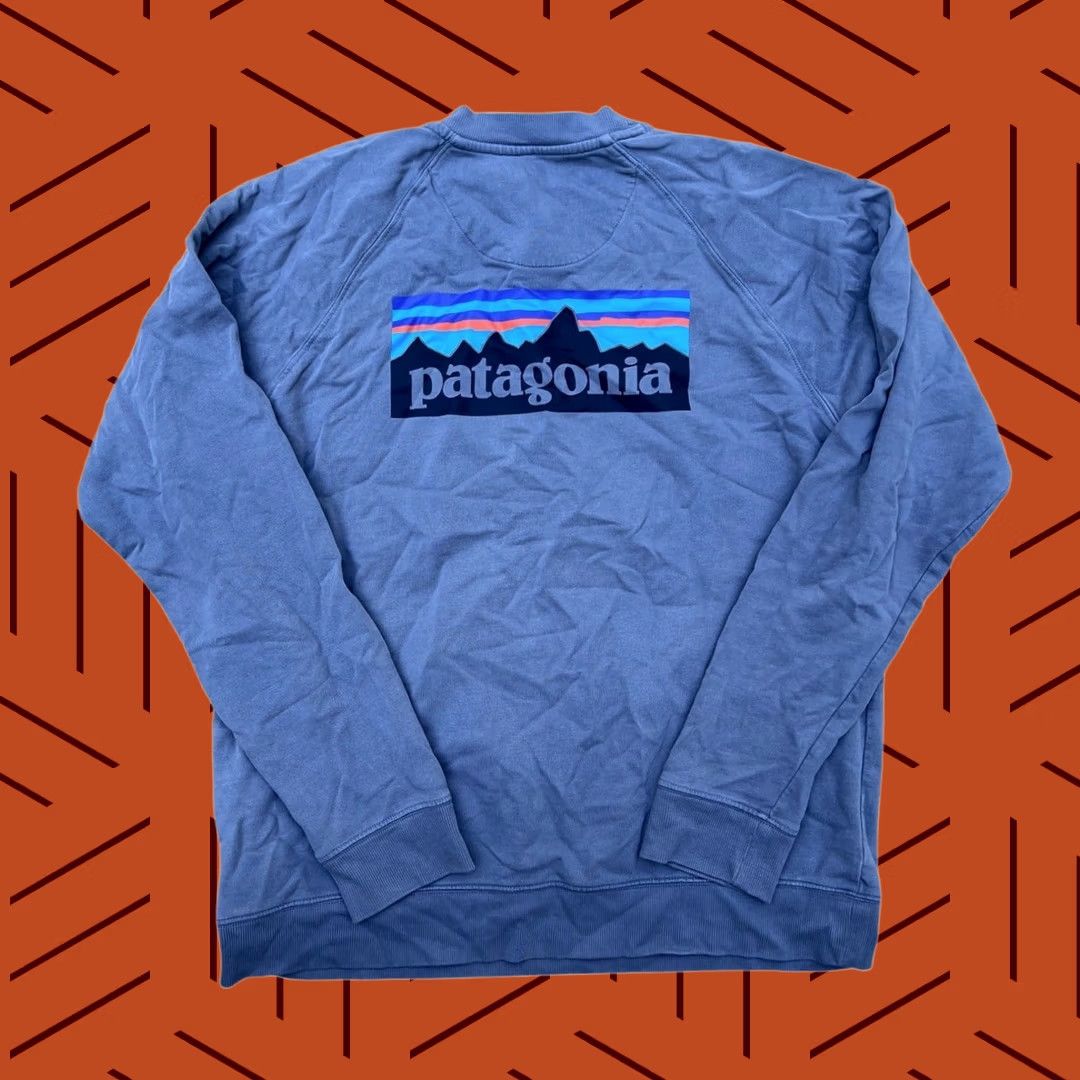 Patagonia Patagonia Sweatshirt Mens L Gray P-6 Logo Organic Crew Size US L / EU 52-54 / 3 - 1 Thumbnail