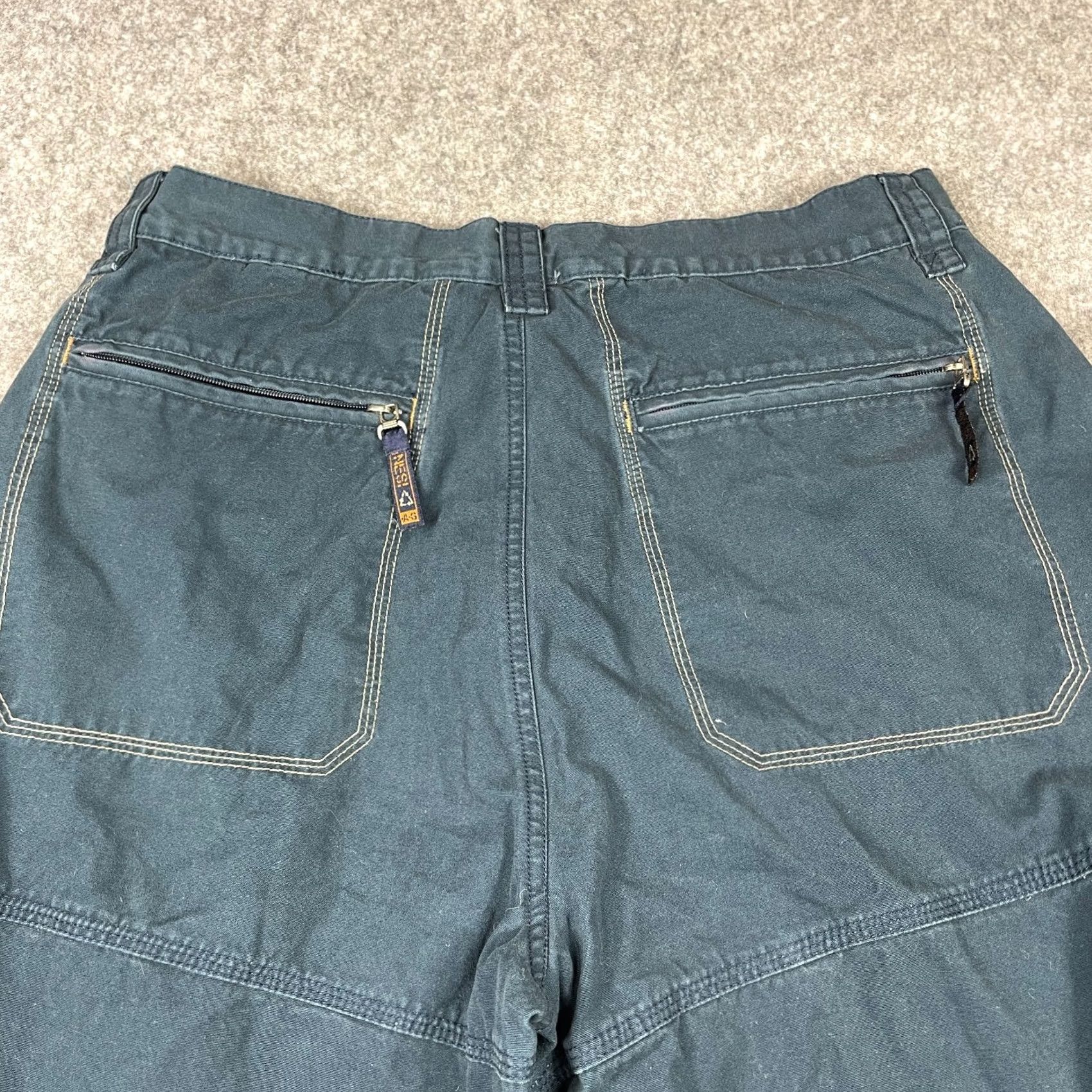 Vintage VINTAGE Nesi A.G. Pants 34L Black Cargo Pockets Wide Leg Baggie Skate Mens Size US 34 / EU 50 - 3 Thumbnail