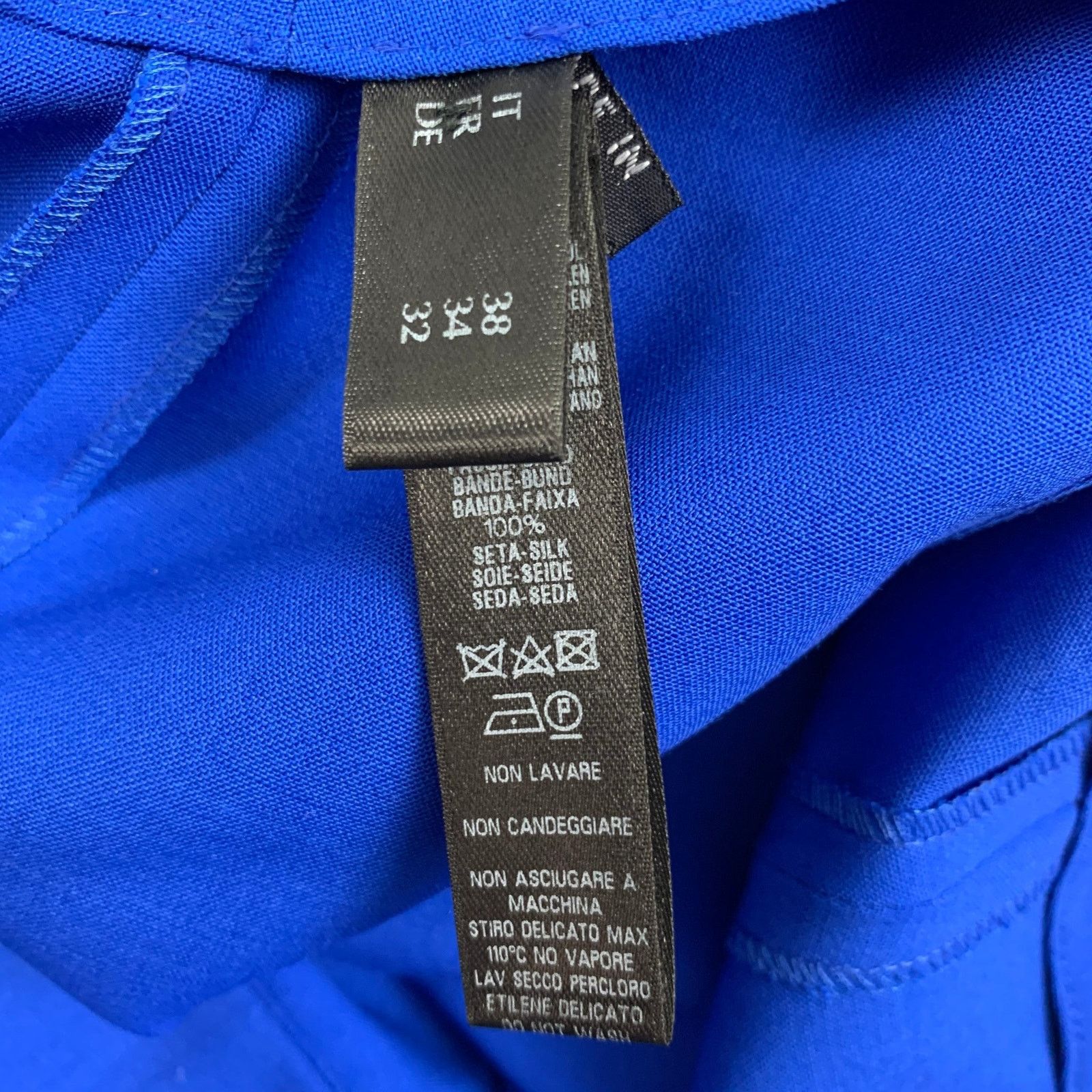 La Perla LA PERLA Blue Cobalt Virgin Wool Blend Narrow leg Pants Size 26" / US 2 / IT 38 - 5 Thumbnail