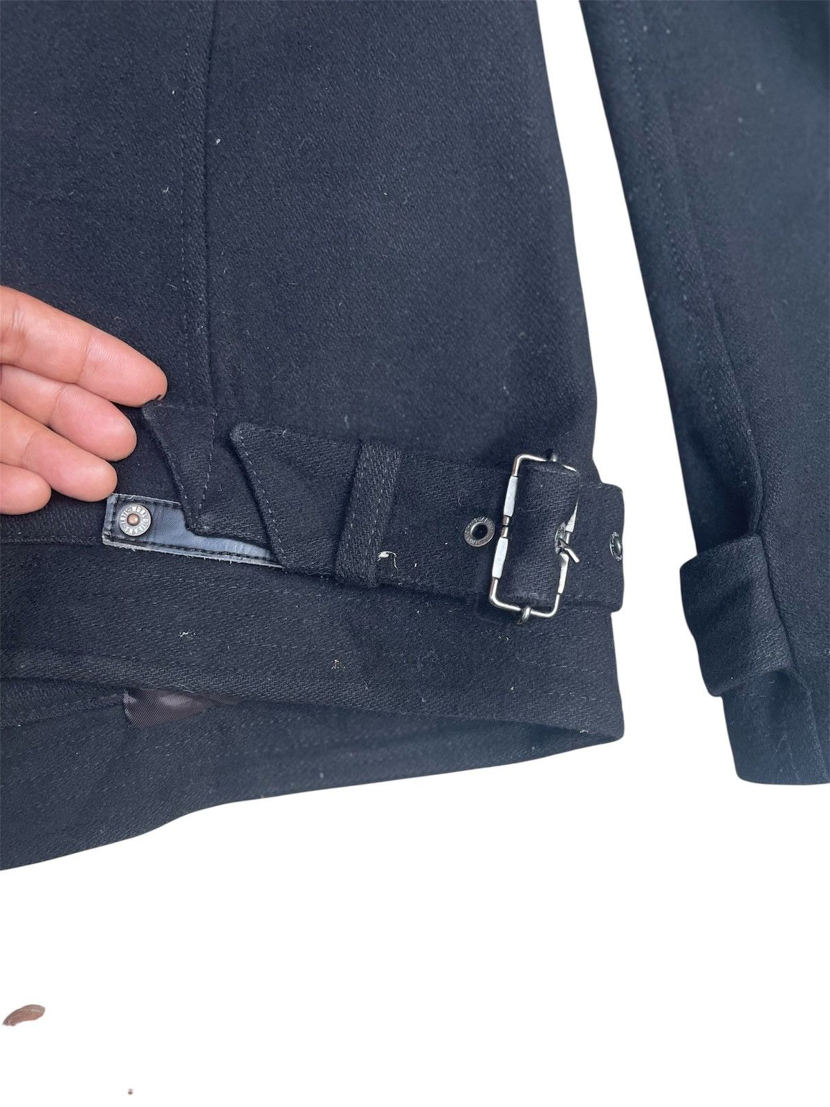 PPFM Y2K PPFM Black Utility Jacket Riveted Back - Buckled Hem Size US S / EU 44-46 / 1 - 5 Thumbnail