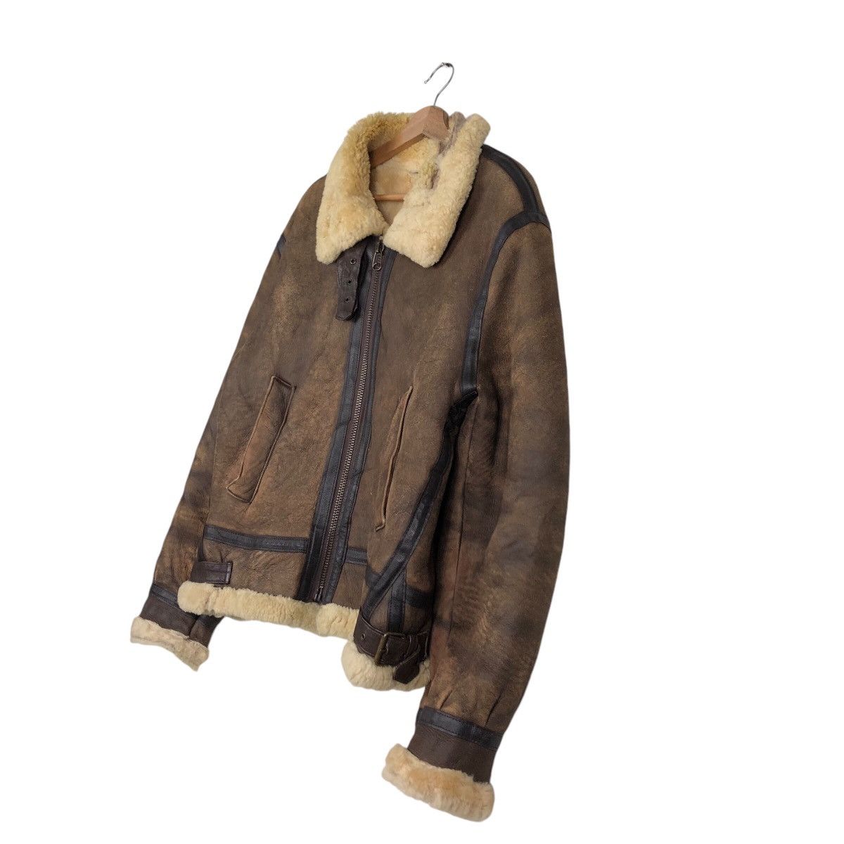 Aero Leathers × Vintage Vintage B3 Leather Jacket Shearling Cooper Genuine Made Usa Size US S / EU 44-46 / 1 - 3 Thumbnail