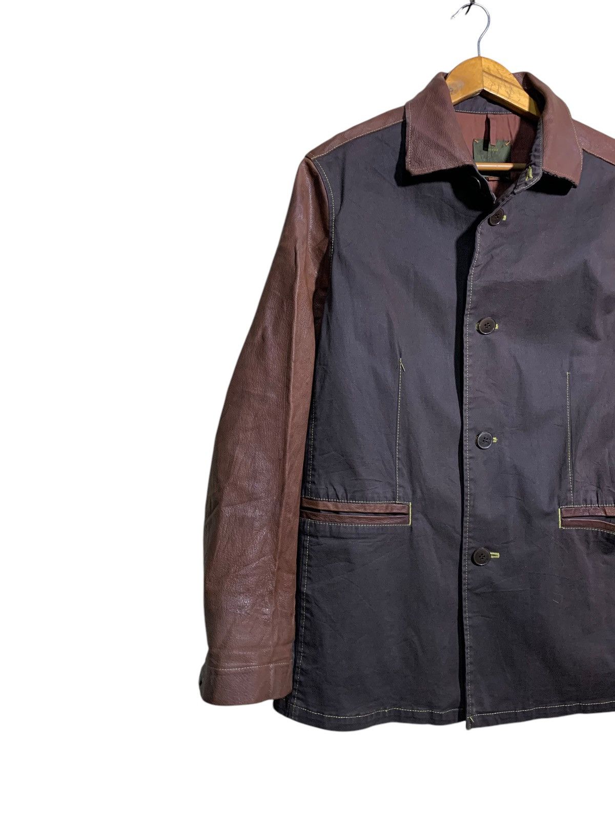 General Research 🔥INBREED JAPAN LEATHER/CANVAS JACKETS Size US L / EU 52-54 / 3 - 2 Thumbnail