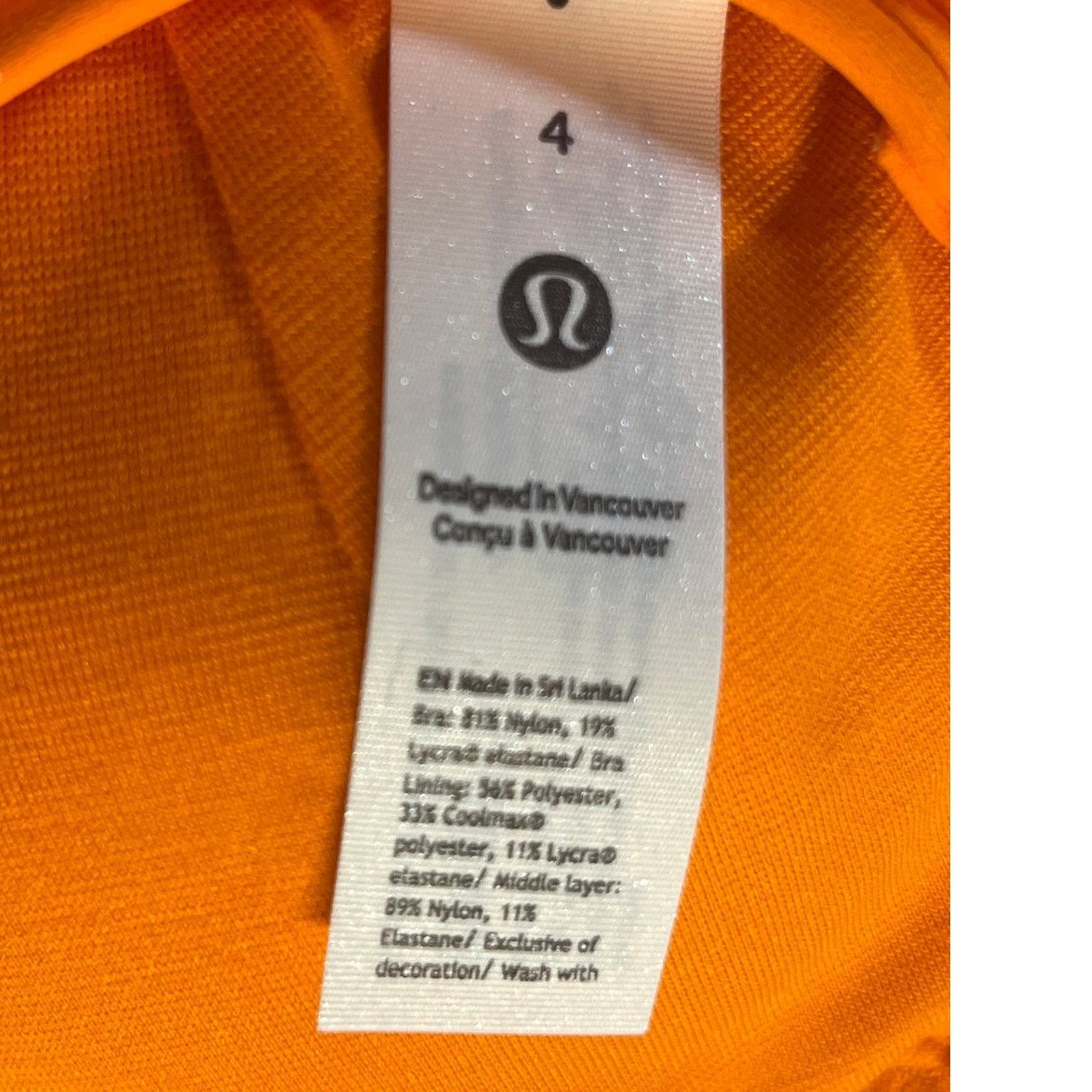 Lululemon Lululemon Flow Y Wrap-Front High-Neck Bra Size 4 Orange Size S / US 4 / IT 40 - 6 Thumbnail