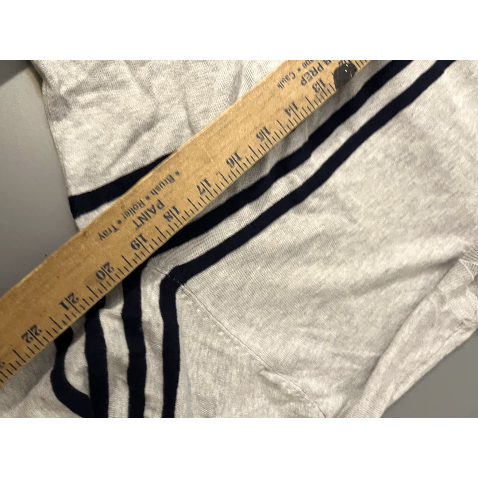Denime Denim & Flower Ricky Singh Sweater Mens XL Gray Striped Pullover Size US XL / EU 56 / 4 - 5 Thumbnail