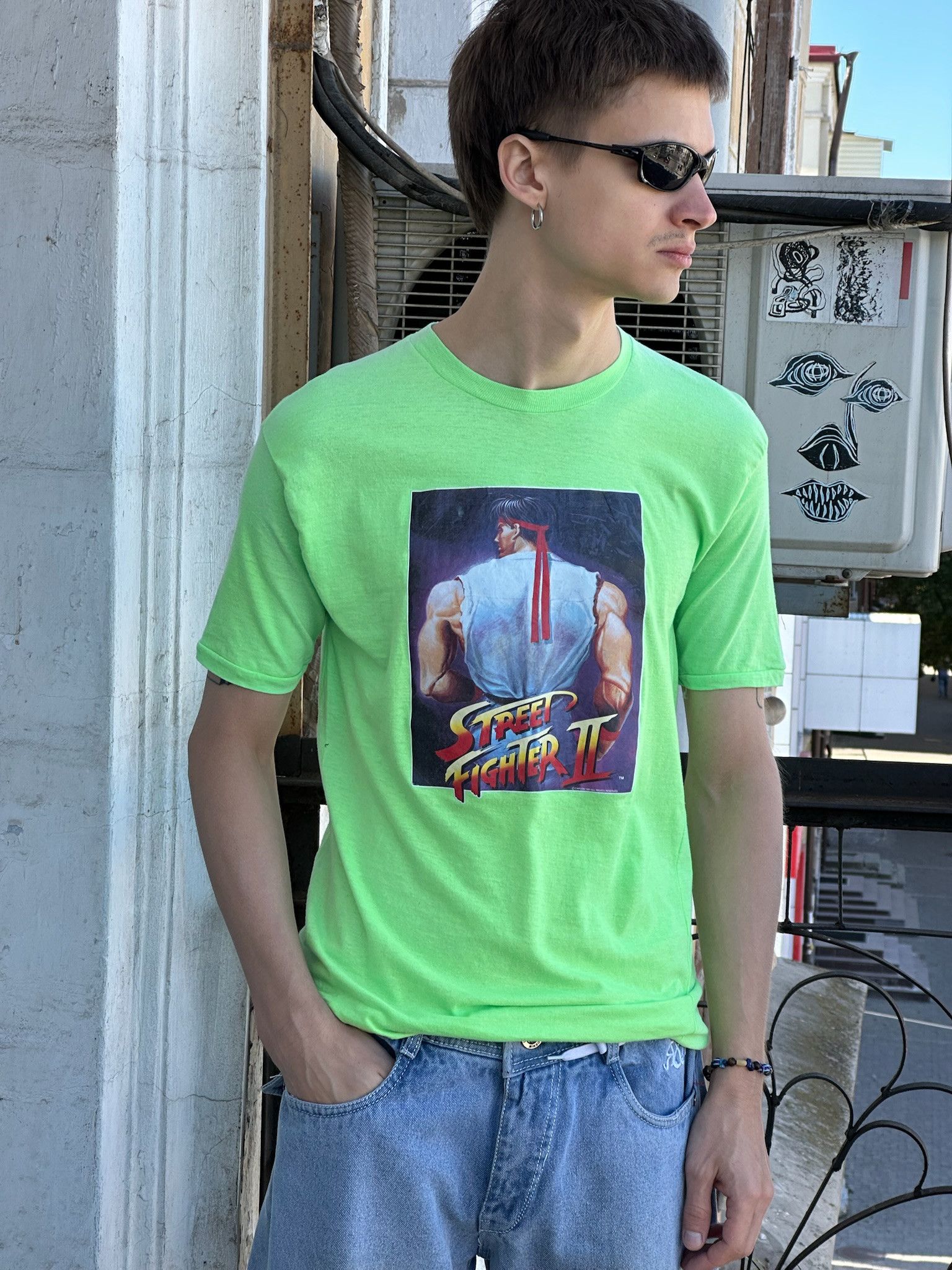 Anime Vintage 1991 Street Fighter 2 Ryu Capcom T-Shirt Size US M / EU 48-50 / 2 - 1 Thumbnail