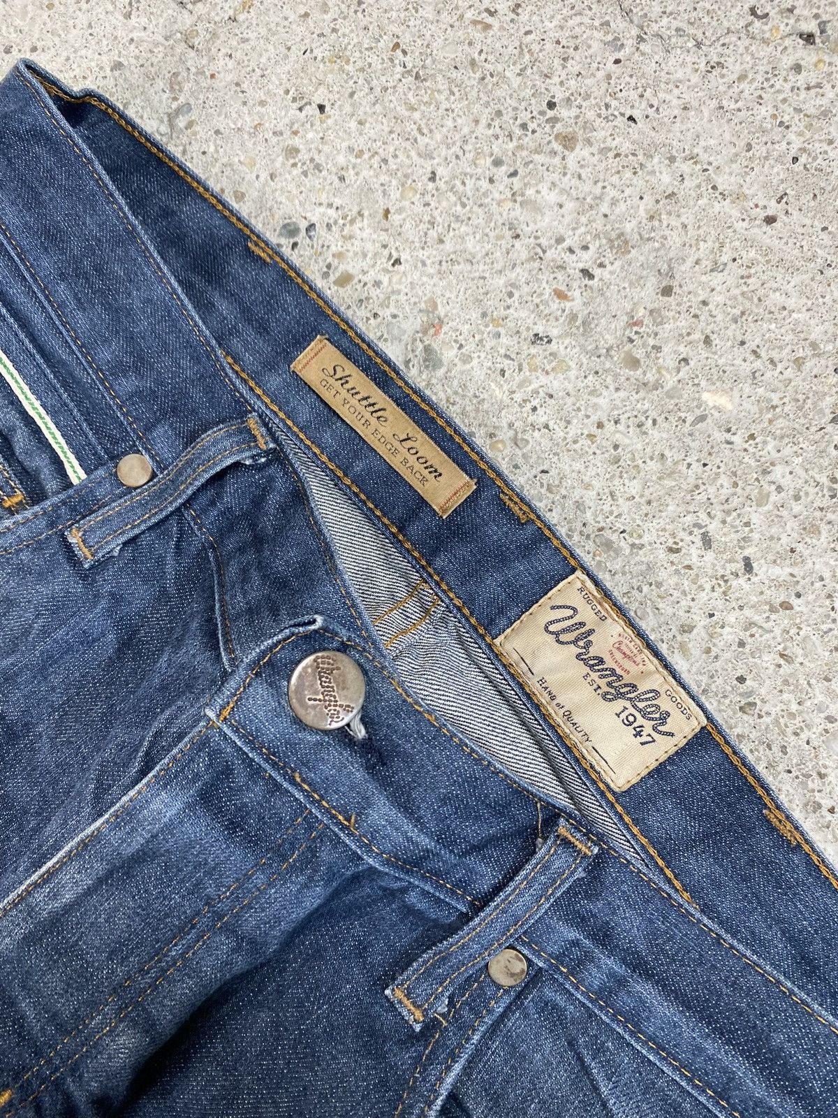 Wrangler Wrangler raw selvedge denim jeans japan shuttle loom Size US 31 - 4 Thumbnail