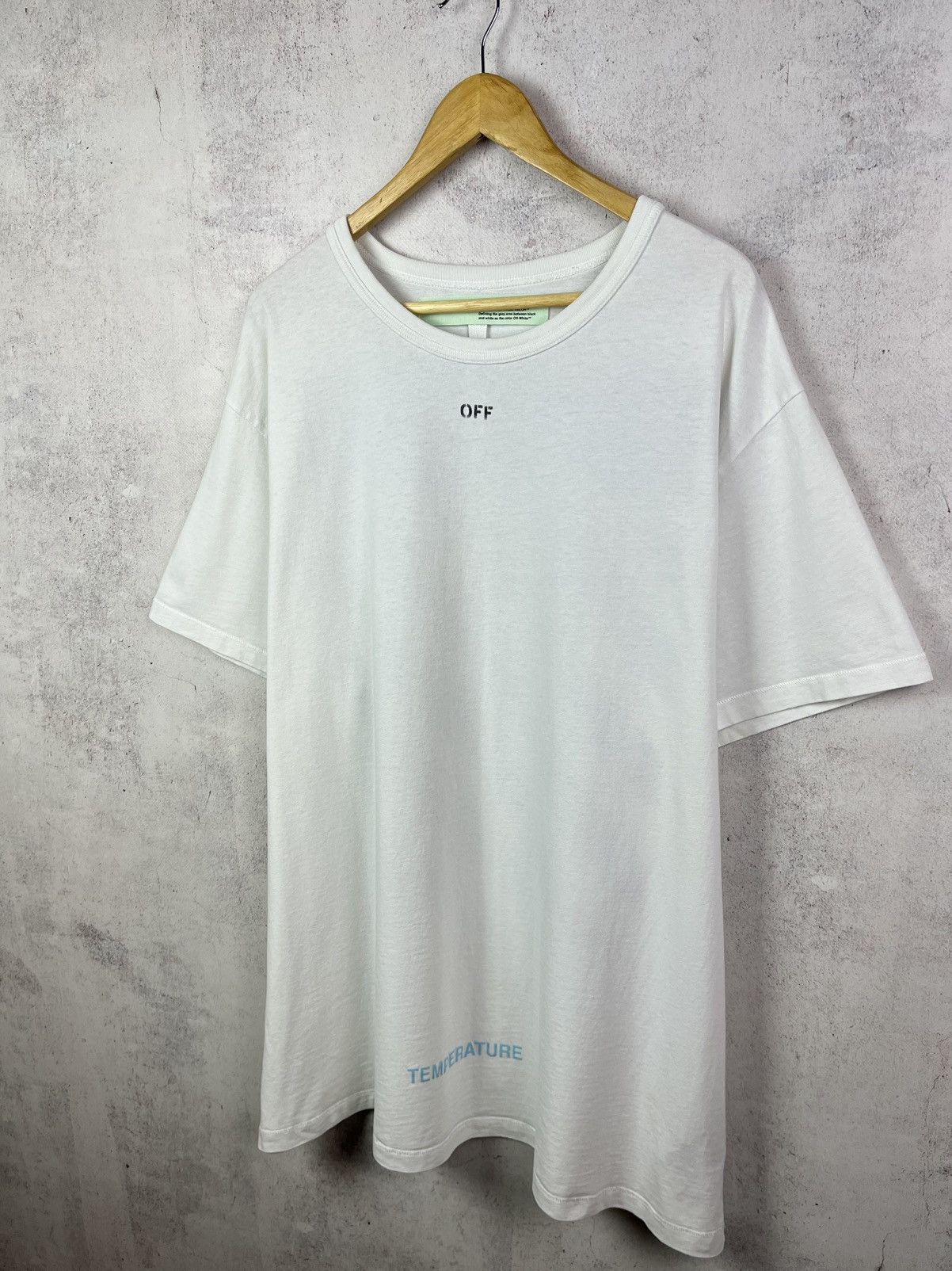 Off-White Off-White Temperature 2018 Oversized T-Shirt Rare Hype Y2K Size US XL / EU 56 / 4 - 10 Thumbnail