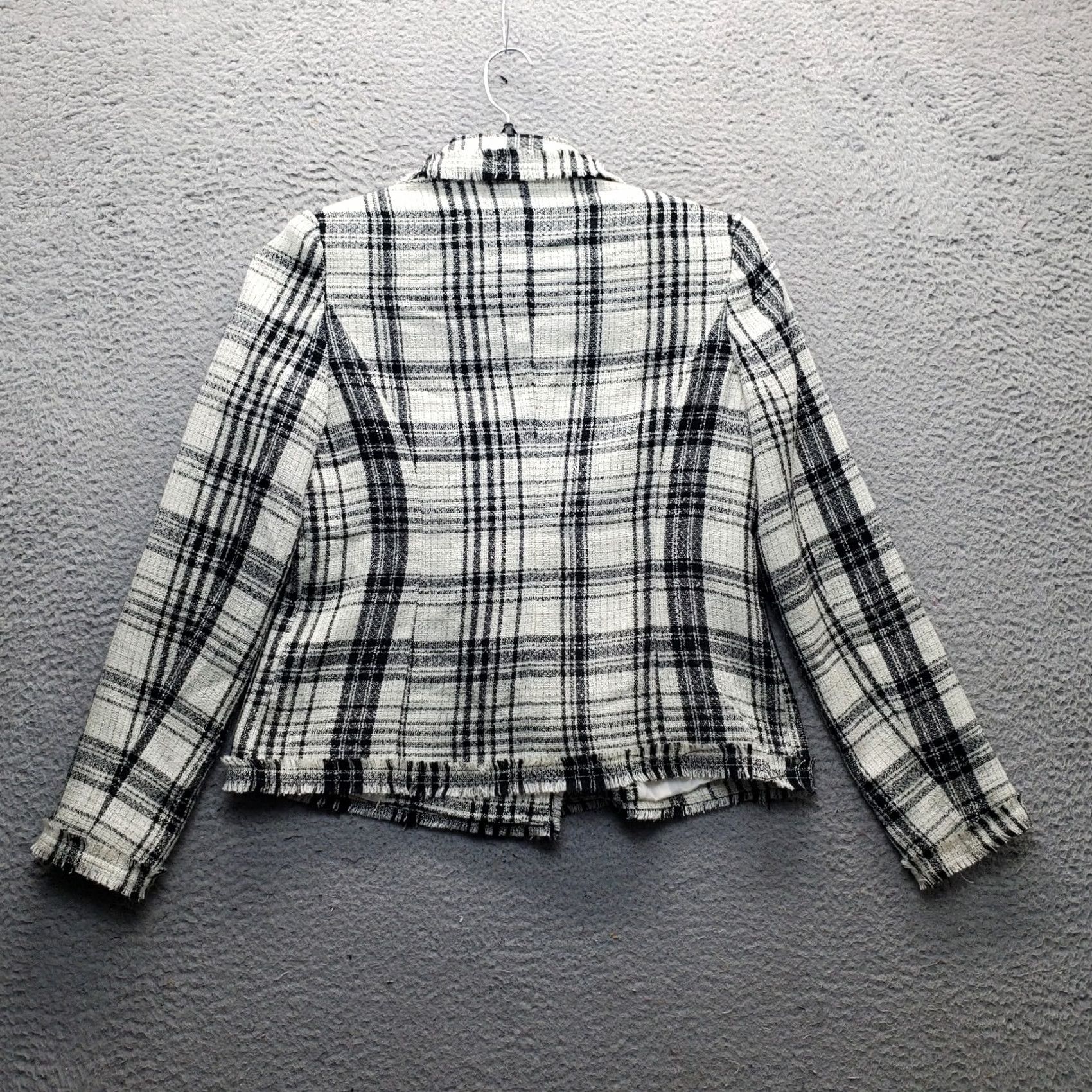 Doublet G by Giuliana Blazer Jacket Womens XS Multicolor Plaid Notch Lapel Double Breasted Blazer Size XS / US 0-2 / IT 36-38 - 2 Thumbnail