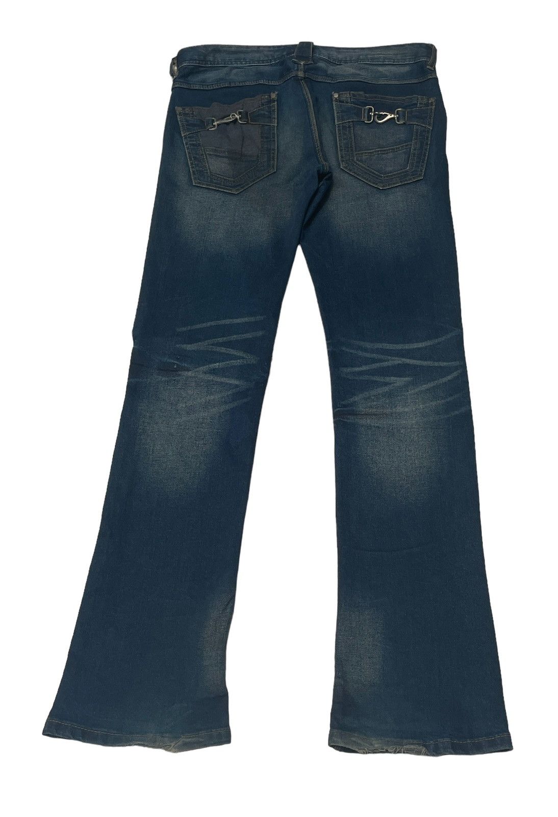 Vintage Vintage Japanese Brand Hideaways Flared Jeans 1990s Size US 32 / EU 48 - 2 Thumbnail