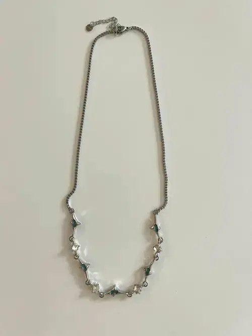 Japanese Brand STEAL! Y2K Japan Blue Crystal Necklace Size ONE SIZE - 3 Thumbnail