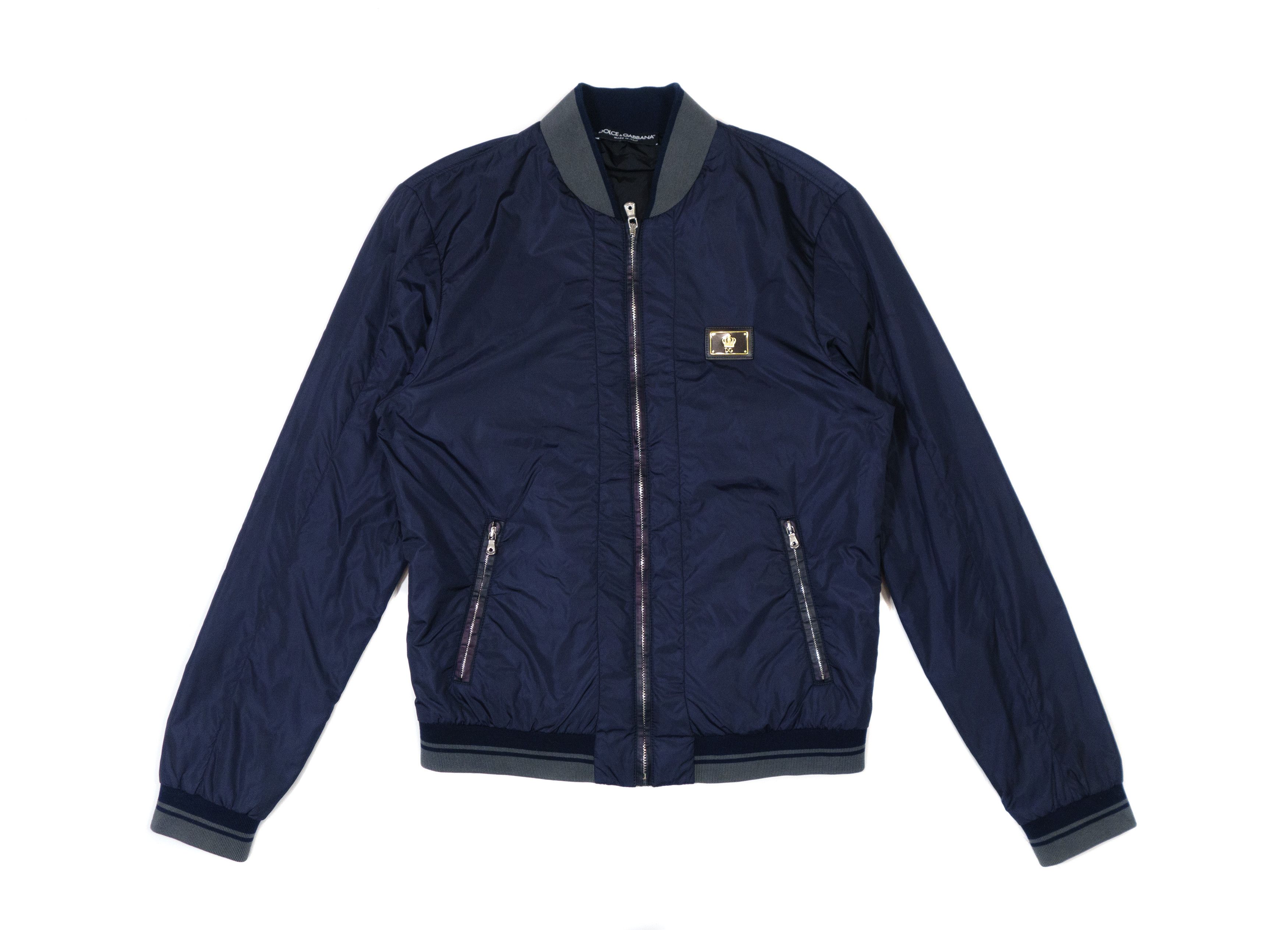 Dolce & Gabbana Nylon Patch Crown Logo DG Bomber Jacket Size US M / EU 48-50 / 2 - 1 Thumbnail