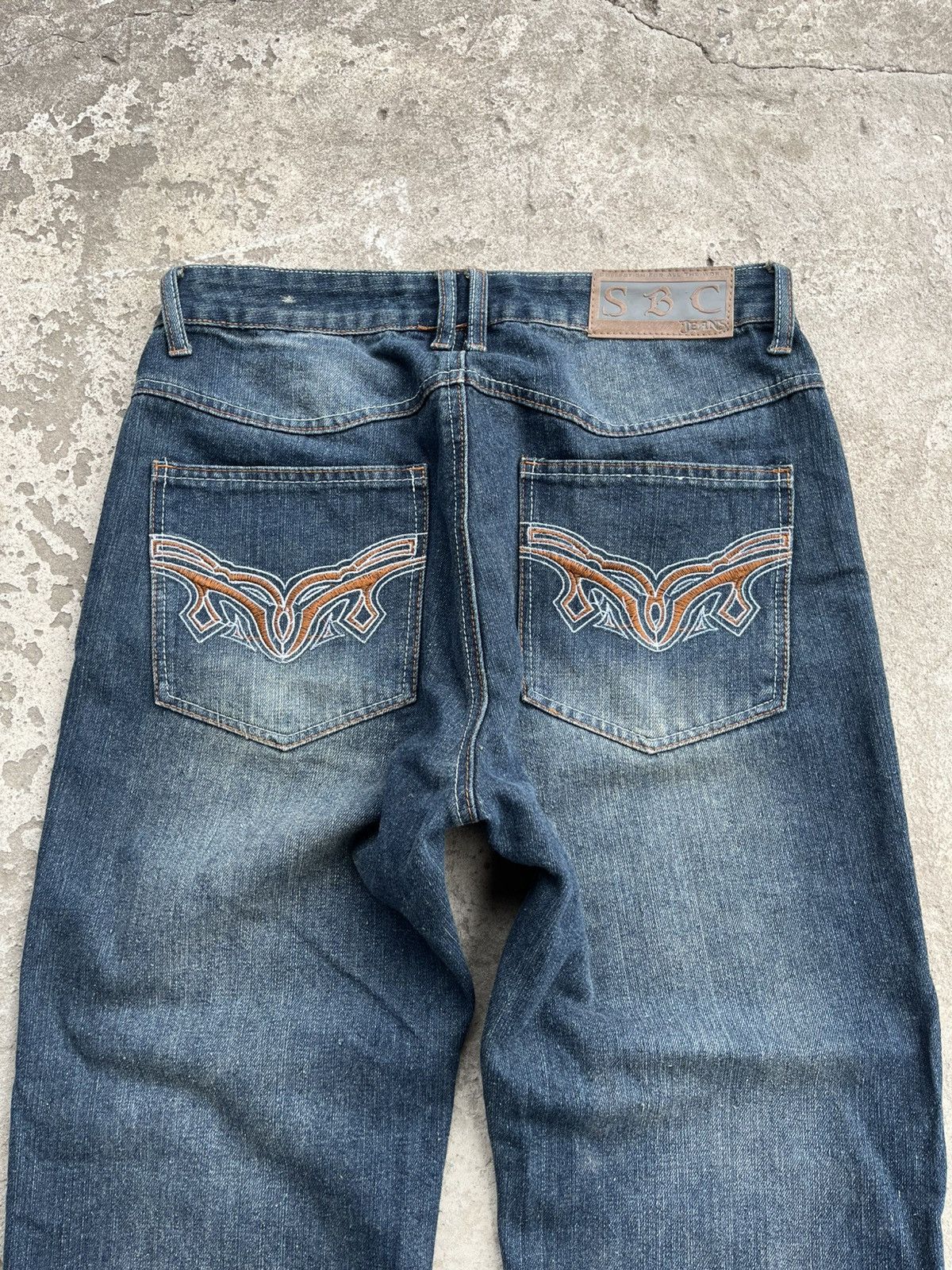 20471120 × If Six Was Nine × Le Grande Bleu (L.G.B.) Vintage Faded Distressed Denim Jeans like Junya Watanabe Y2K Size US 32 / EU 48 - 11 Thumbnail