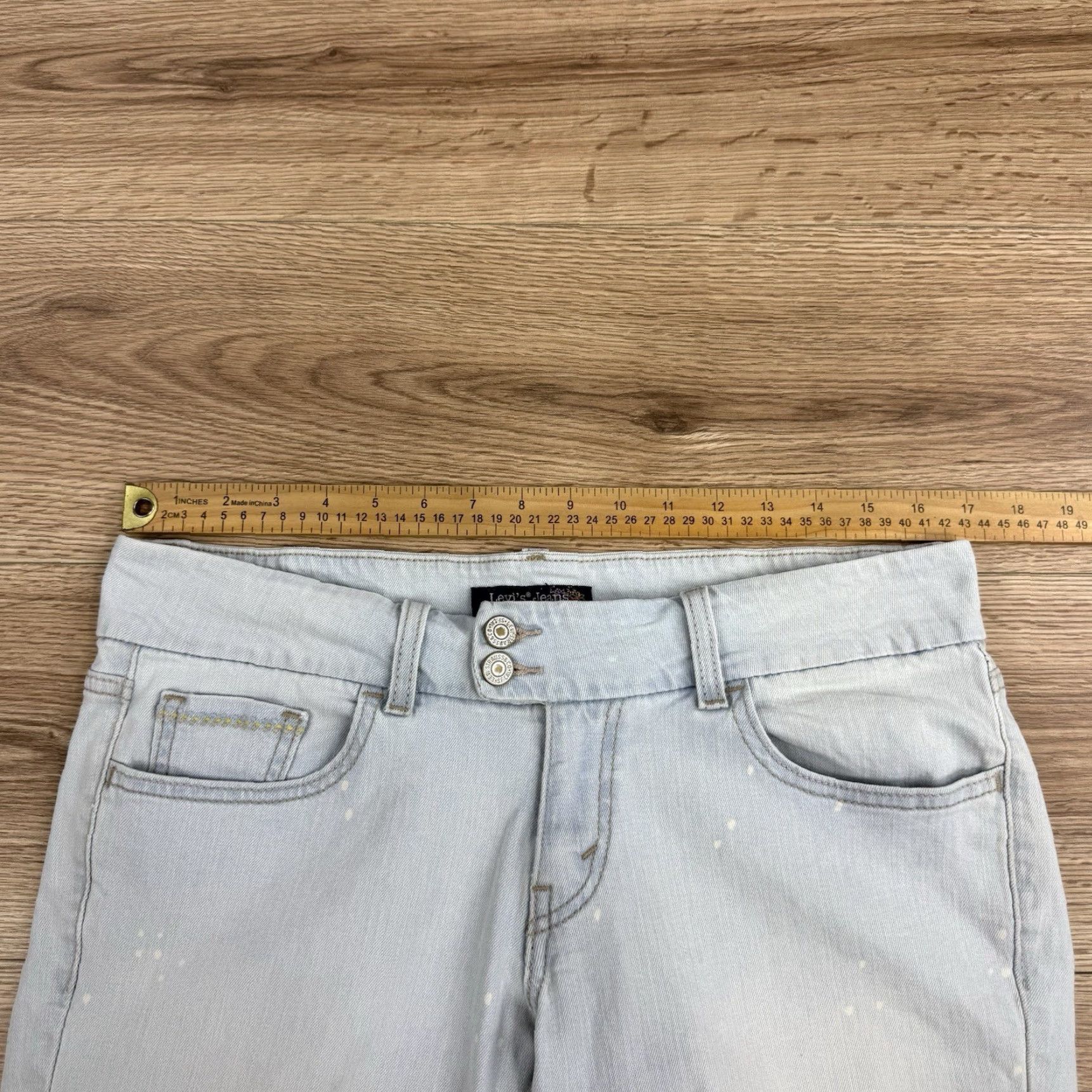 Levi's Levi's Shorts Bermuda Denim Light Wash Blue Juniors Size 11 Casual Mid Rise Size 32" / US 10 / IT 46 - 5 Thumbnail