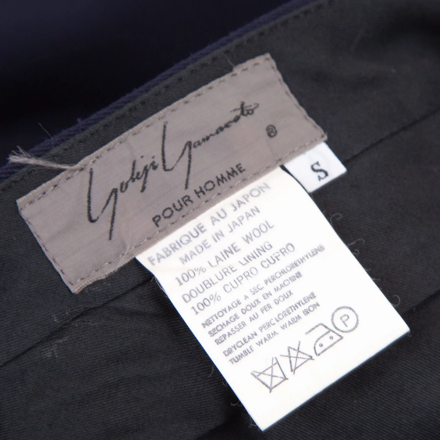 Yohji Yamamoto Yohji Yamamoto Wool Gabardine Two-Tuck Pants Size US 30 / EU 46 - 16 Thumbnail