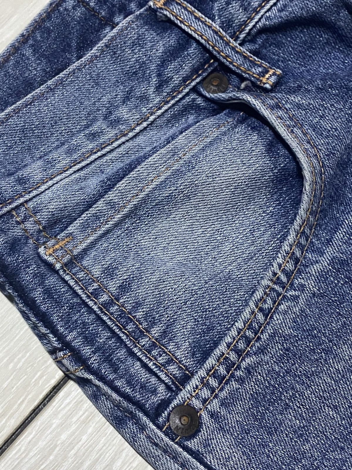 Edwin Edwin Exclusive Vintage Blue wash Distressed Loose Jeans Size US 32 / EU 48 - 7 Thumbnail