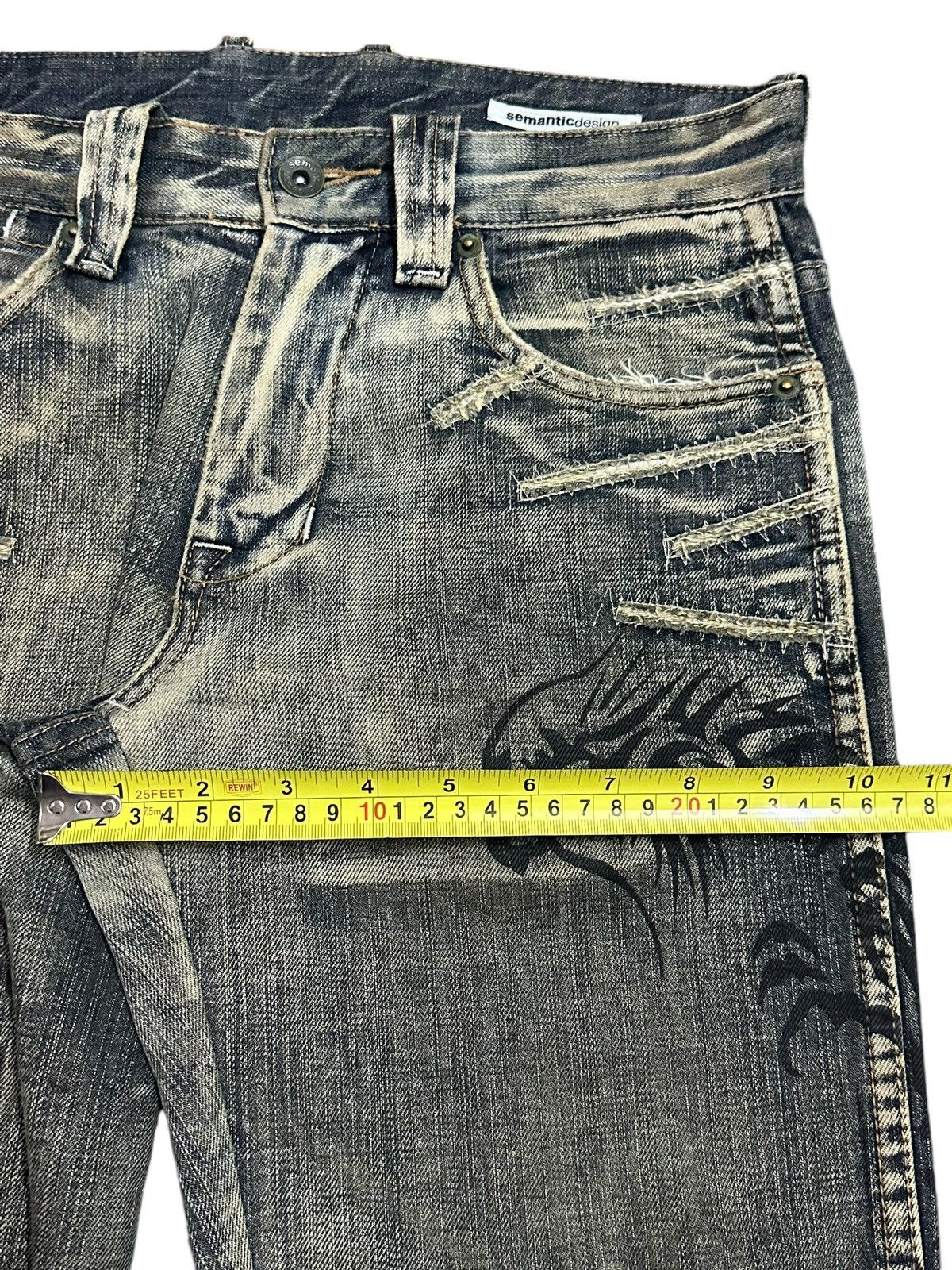 Japanese Brand Semantic Design Mud Wash Denim Size US 30 / EU 46 - 16 Thumbnail