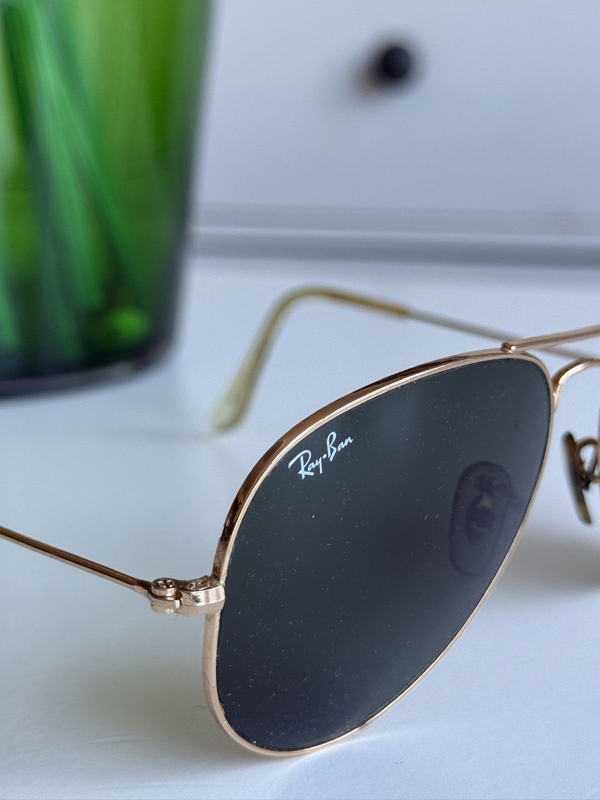 RayBan Vintage Ray-Ban gold aviator sunglasses military army retro Size ONE SIZE - 5 Thumbnail