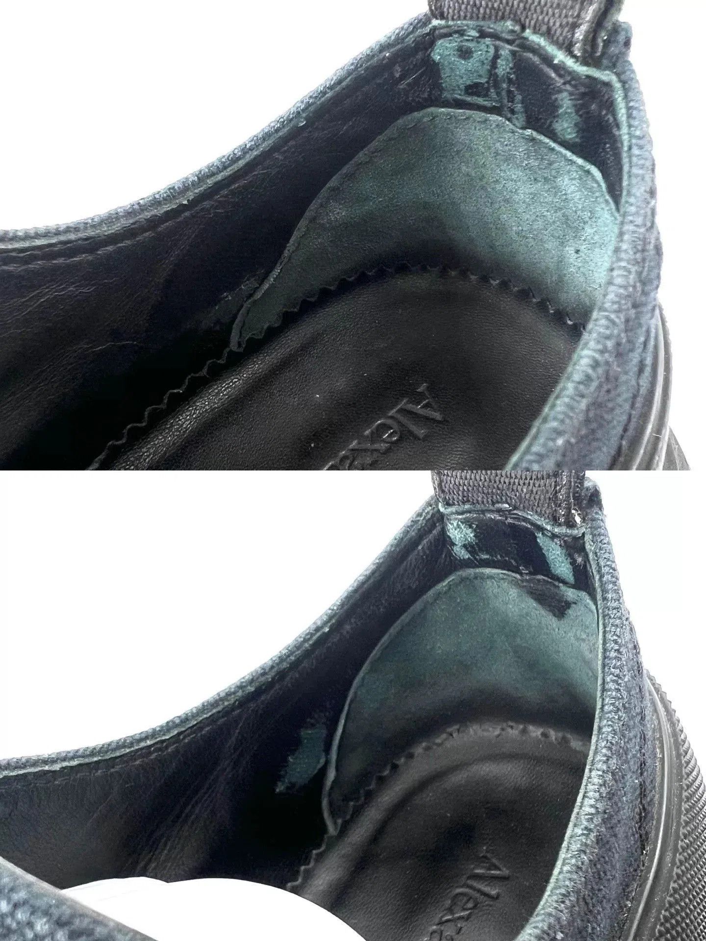 Alexander McQueen Alexander McQueen Black Canvas Platform Sneakers. Size US 4 / IT 34 - 5 Thumbnail